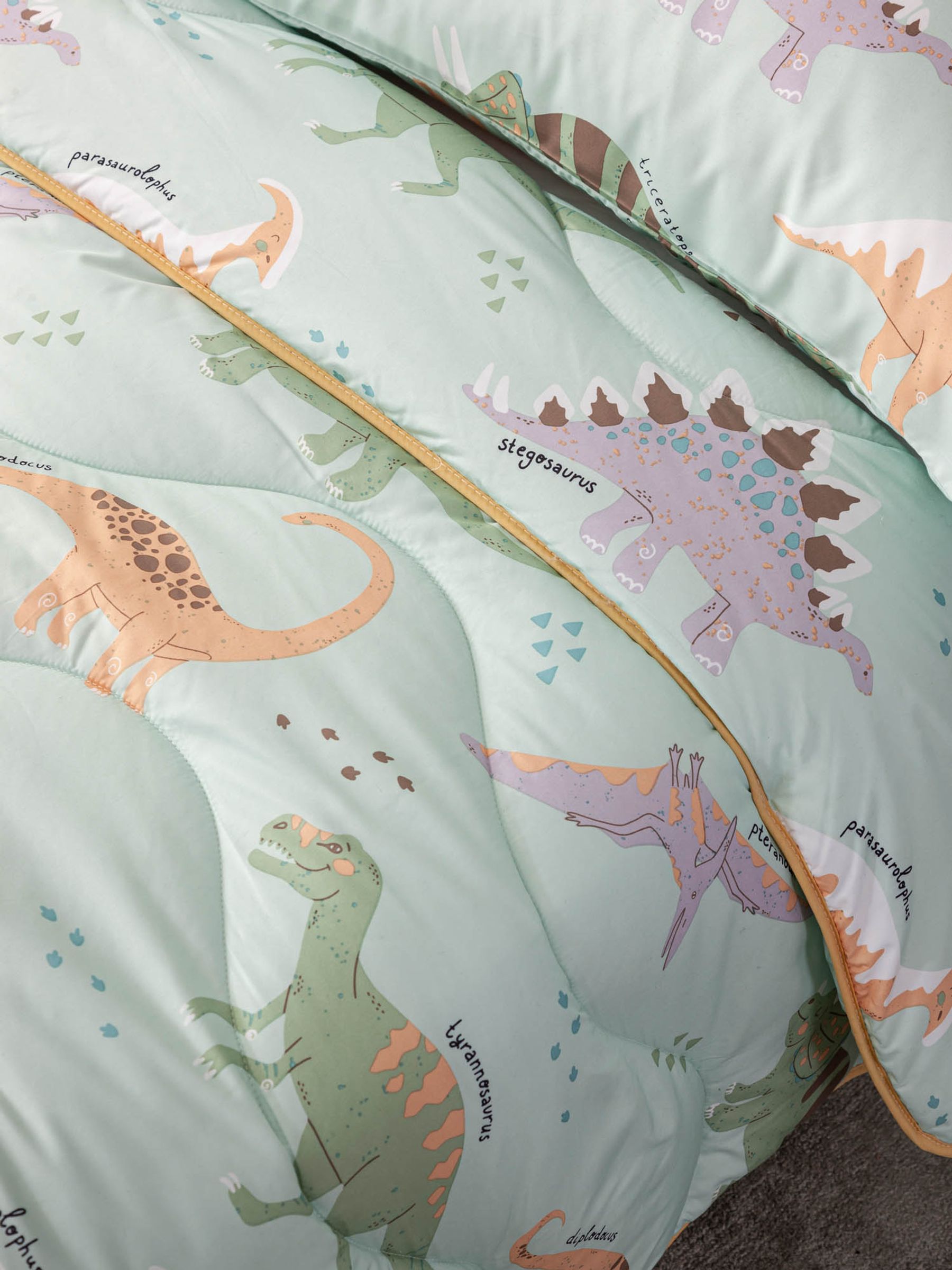 NightLark Junior Printed Coverless Duvet Set DINO - 4.5 tog Single - Image 3 of 7