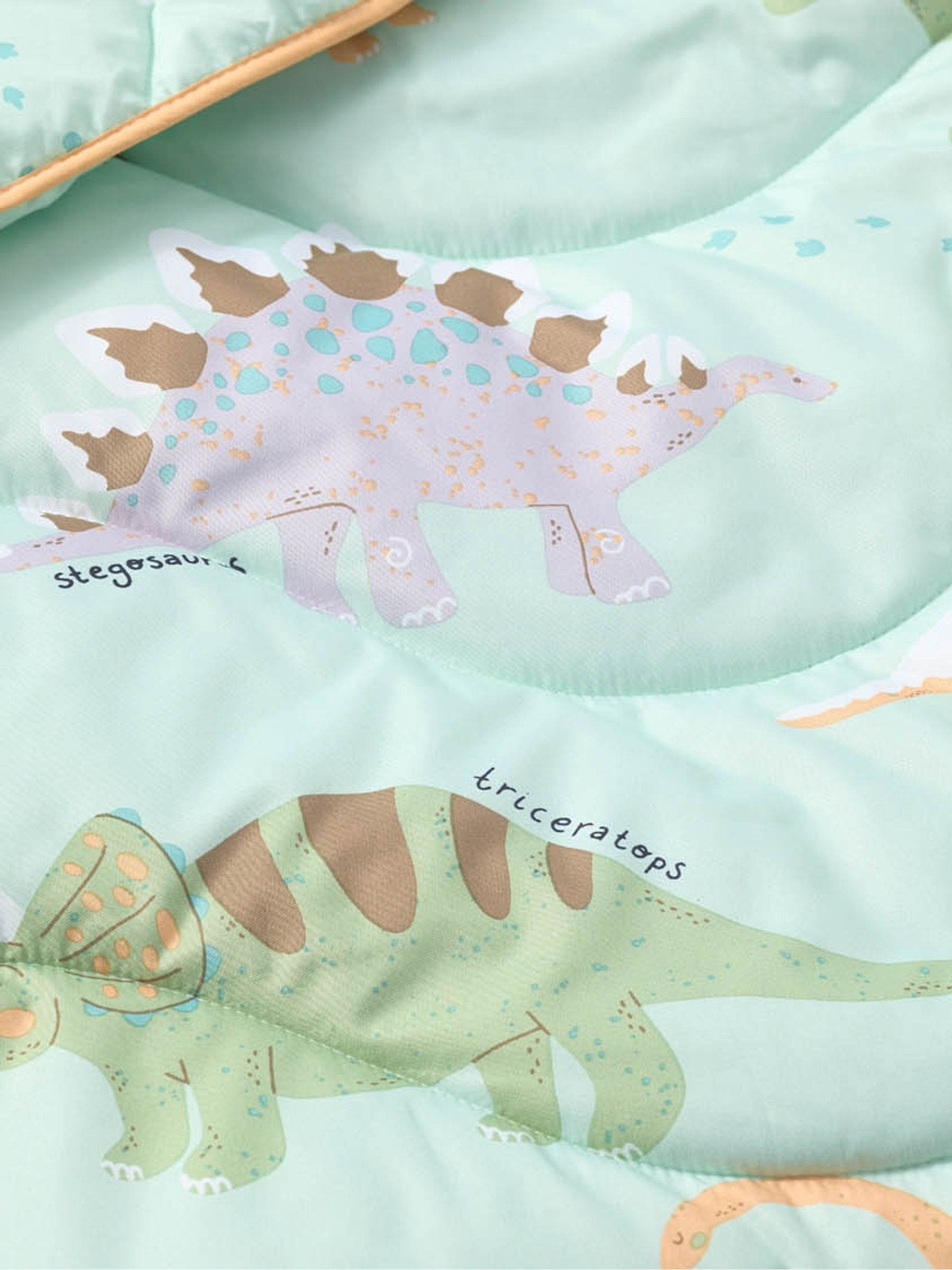 NightLark Junior Printed Coverless Duvet Set DINO - 4.5 tog Single - Image 6 of 7