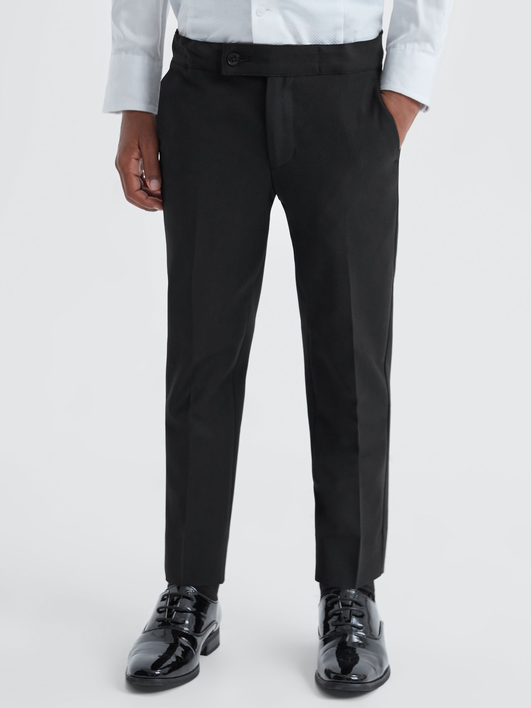 4-9 yrs Tuxedo Trousers in Black - Image 3 of 6