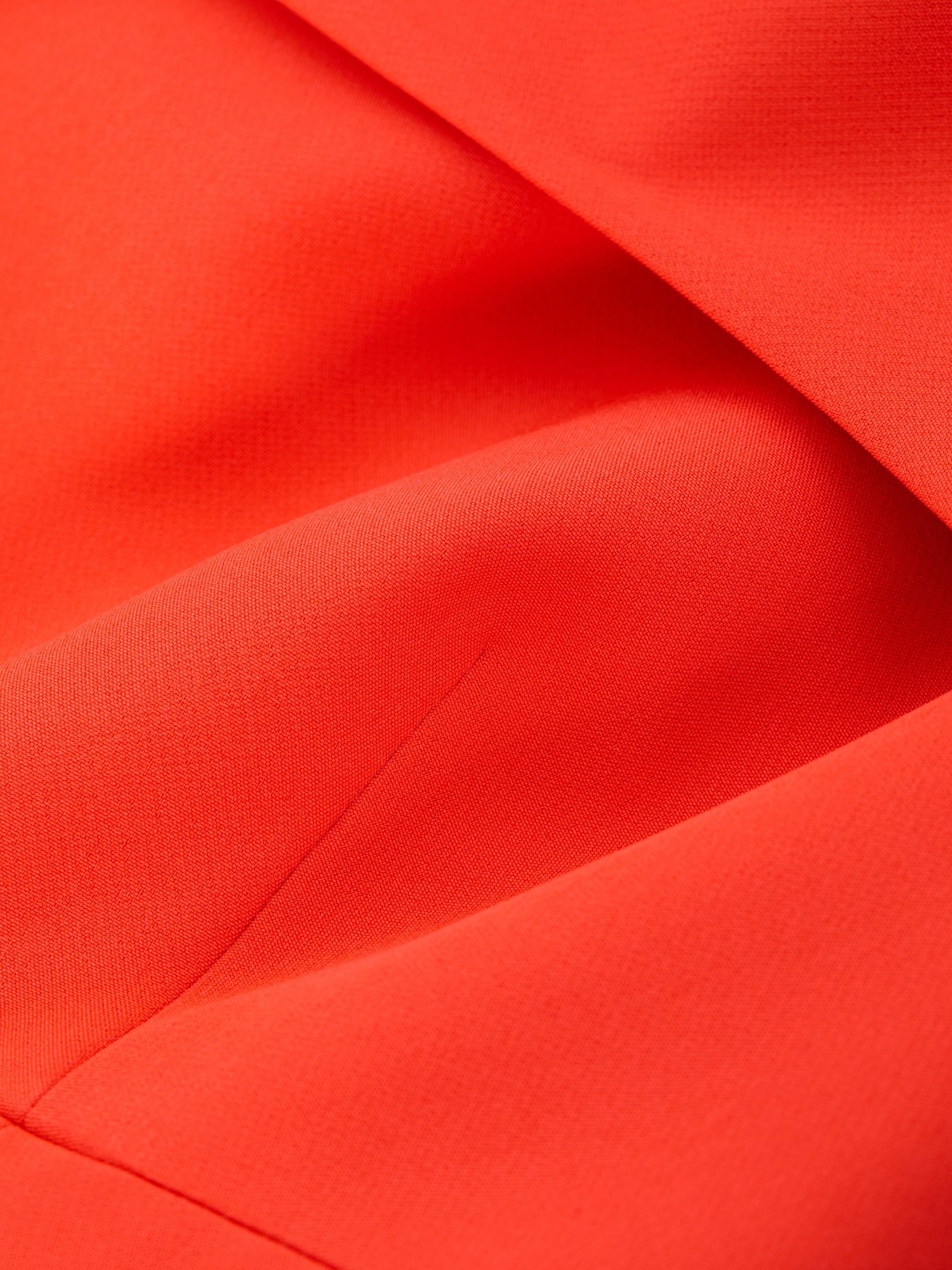 Halston One Shoulder Cape Maxi Dress in Orange - Image 6 of 6