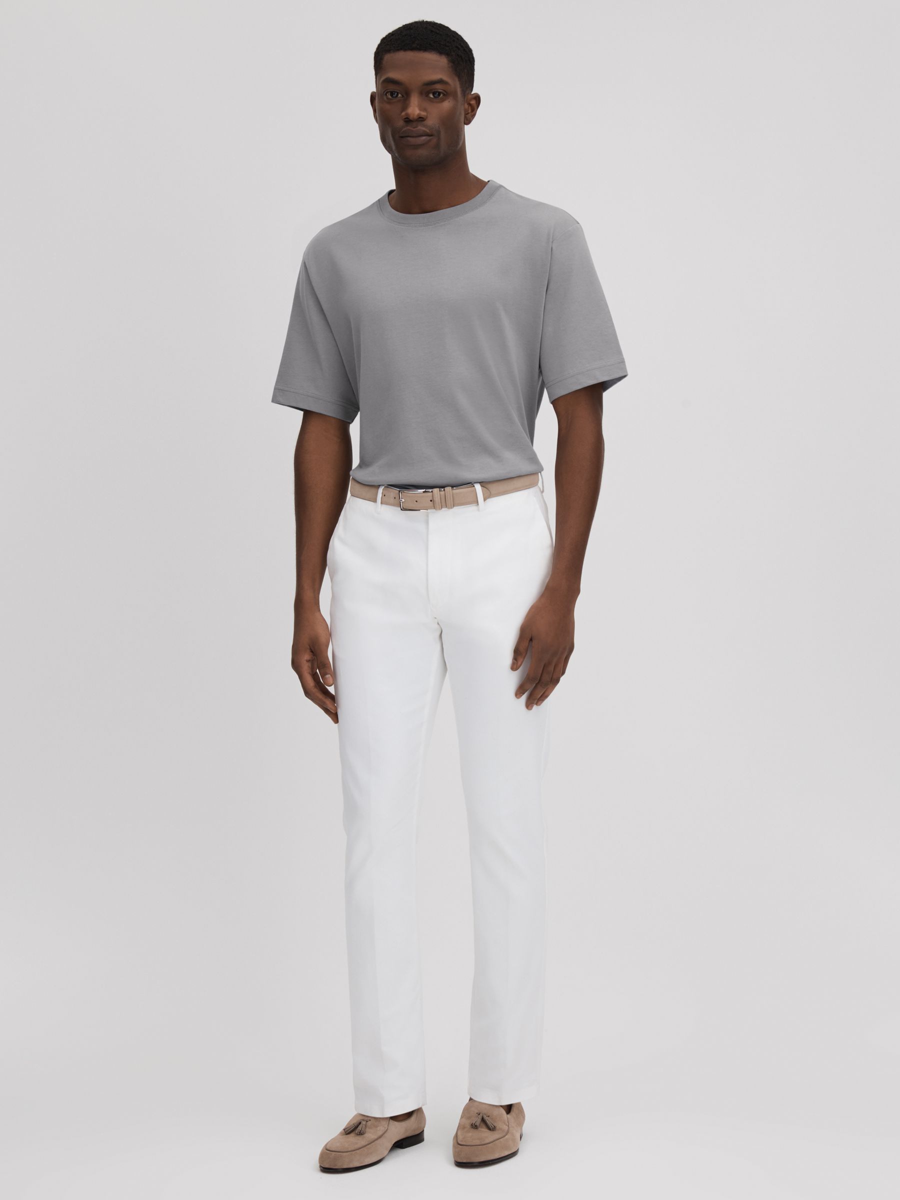 Oversized Garment Dye T-Shirt in Porcelain Blue - Image 3 of 5