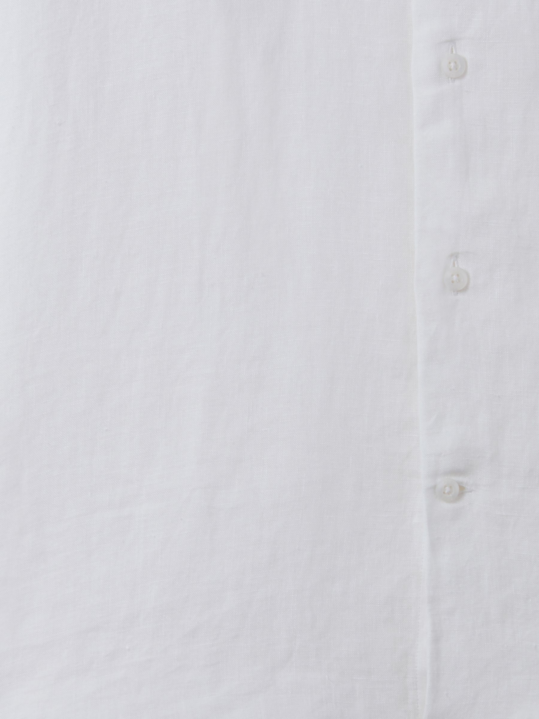 Linen Short-Sleeve Shirt in White - Image 5 of 5