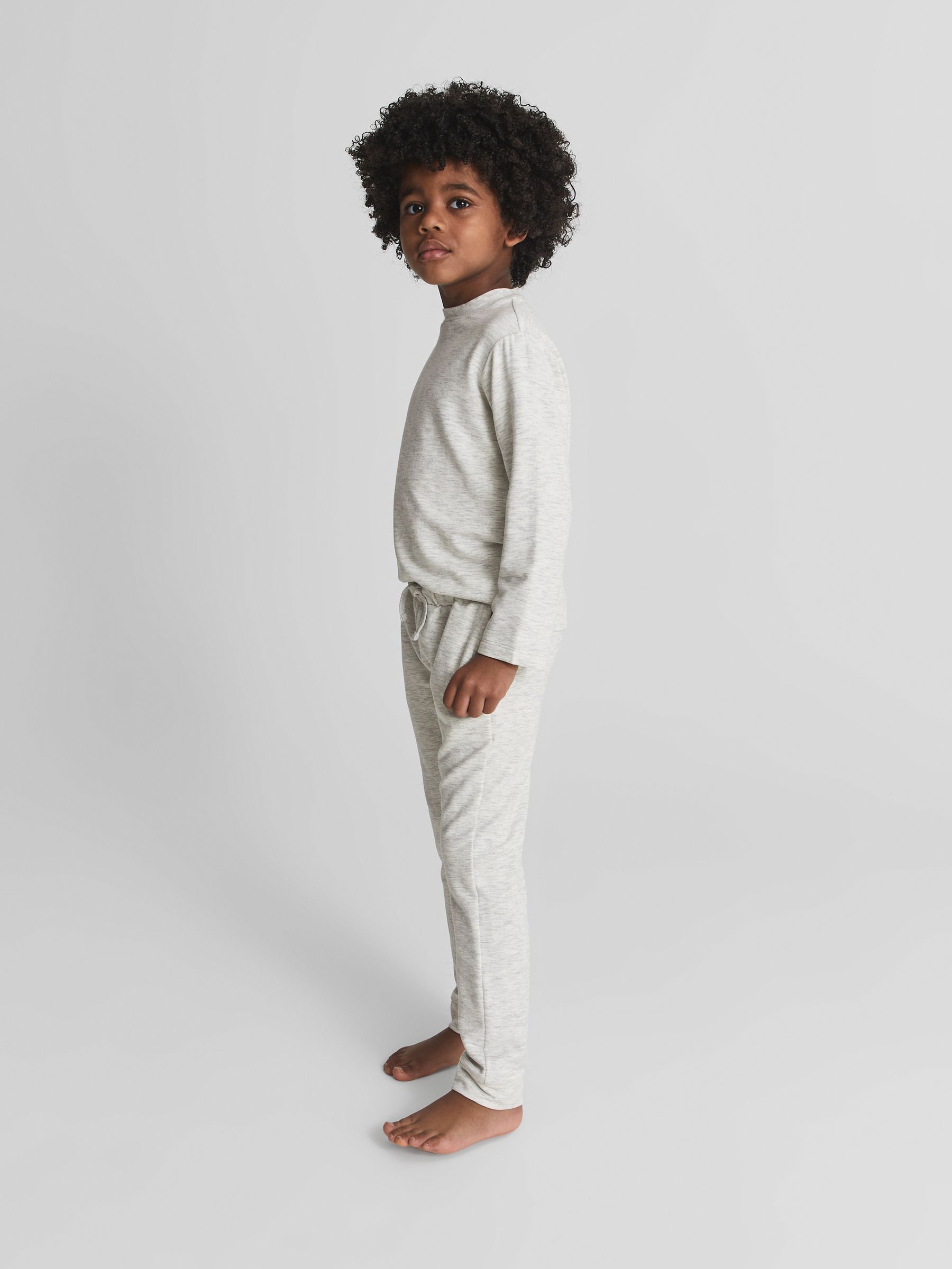 Melange Tracksuit Joggers in Soft Grey - Image 1 of 6