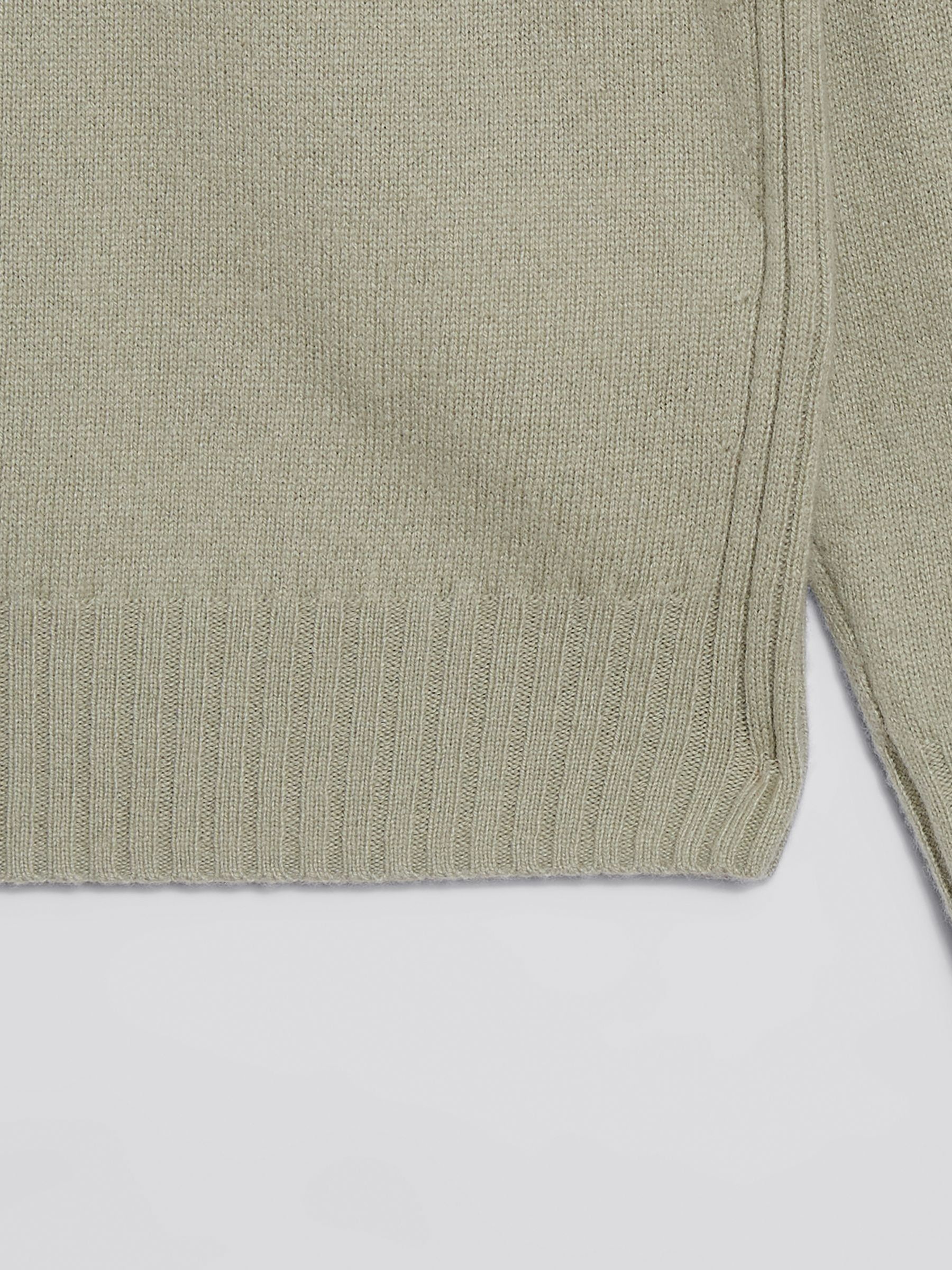 Wool Cashmere Blend Hoodie in Sage - Image 7 of 7