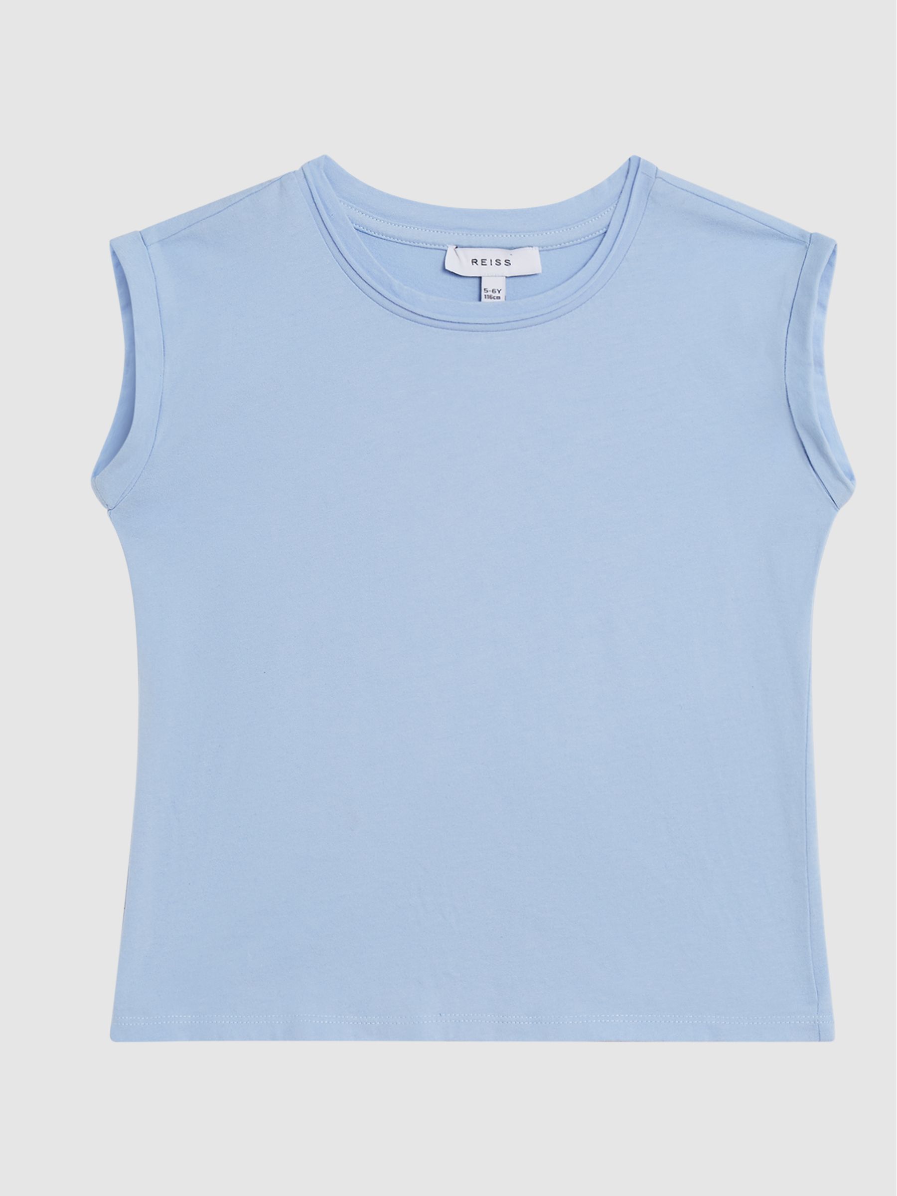 Crew Neck Jersey T-shirt in Blue - Image 2 of 4