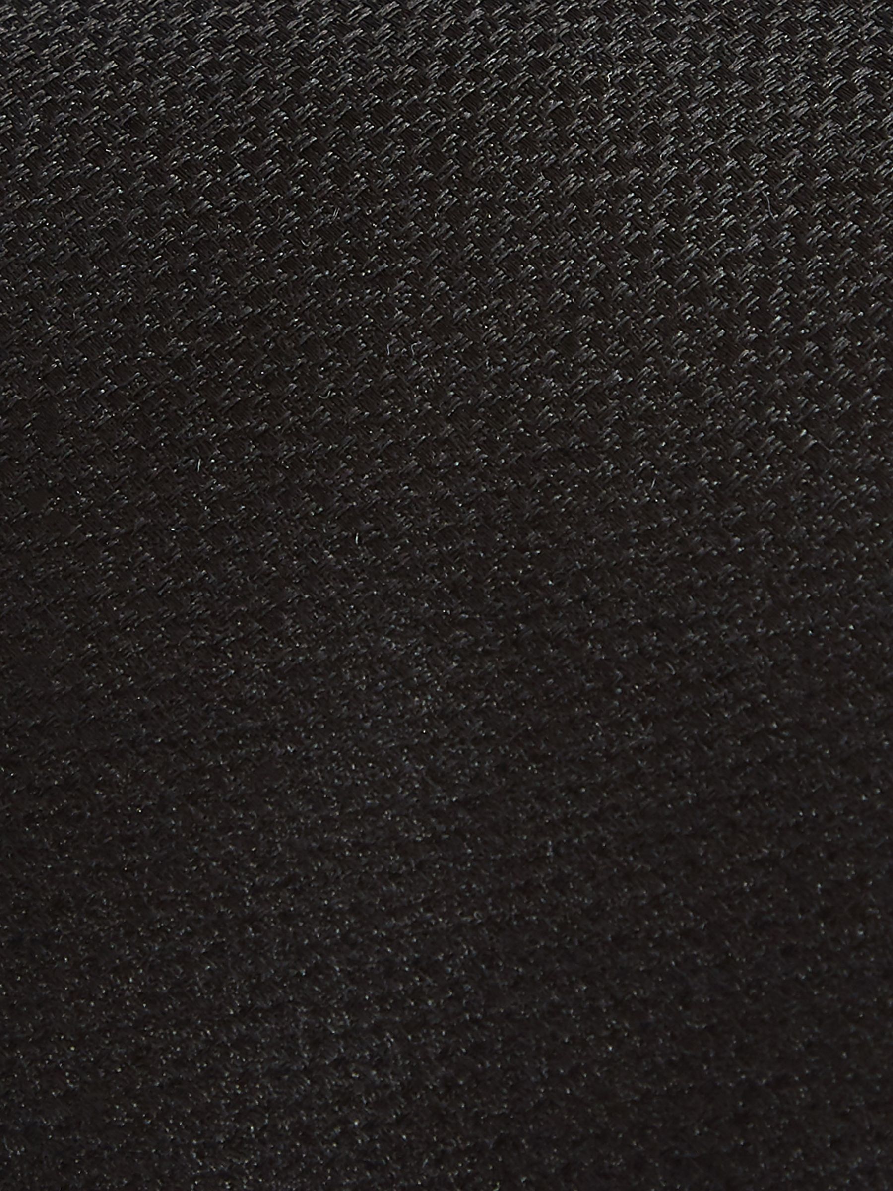 Textured Silk Tie in Black - Image 2 of 3