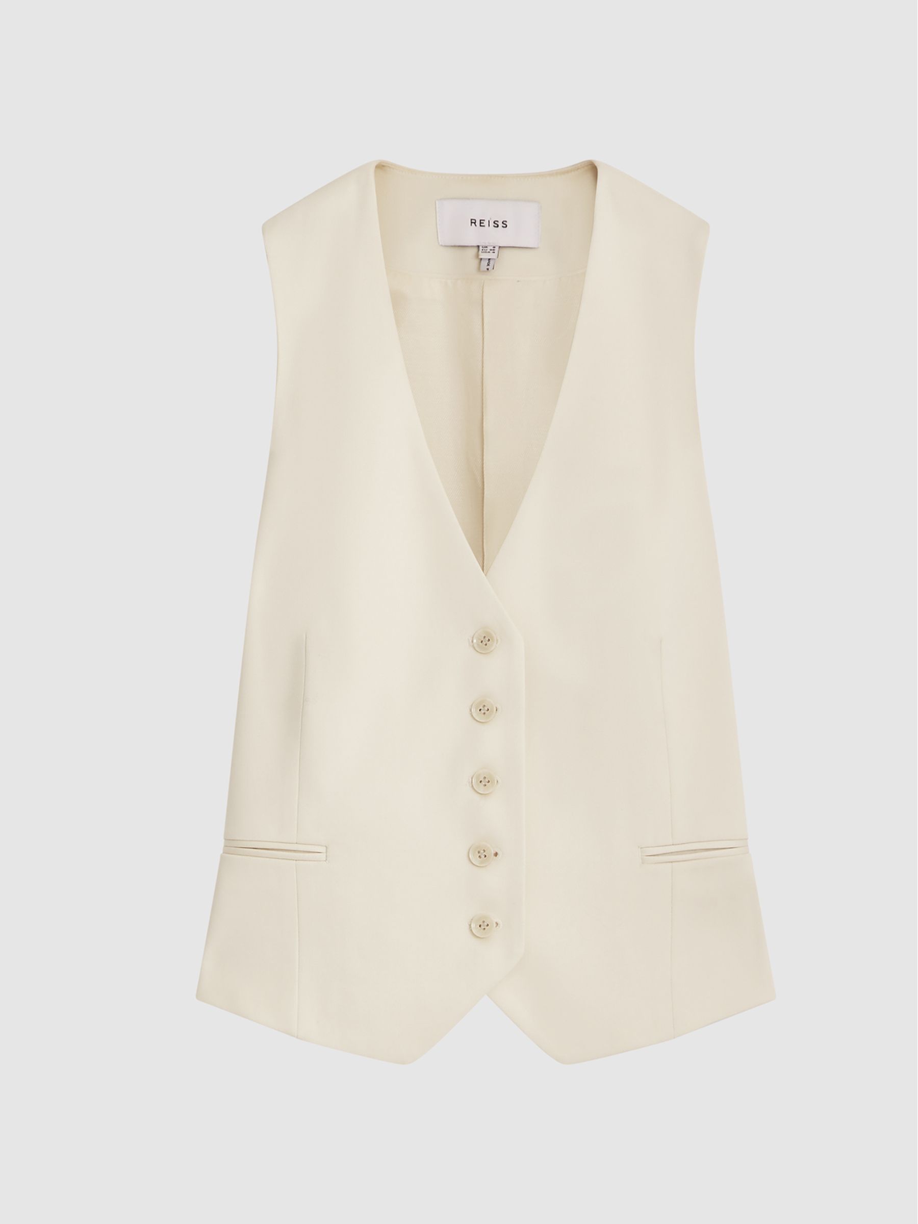 Regular Premium Suit Waistcoat in White - Image 2 of 6 Regular Premium Suit Waistcoat in White - Image 2 of 6