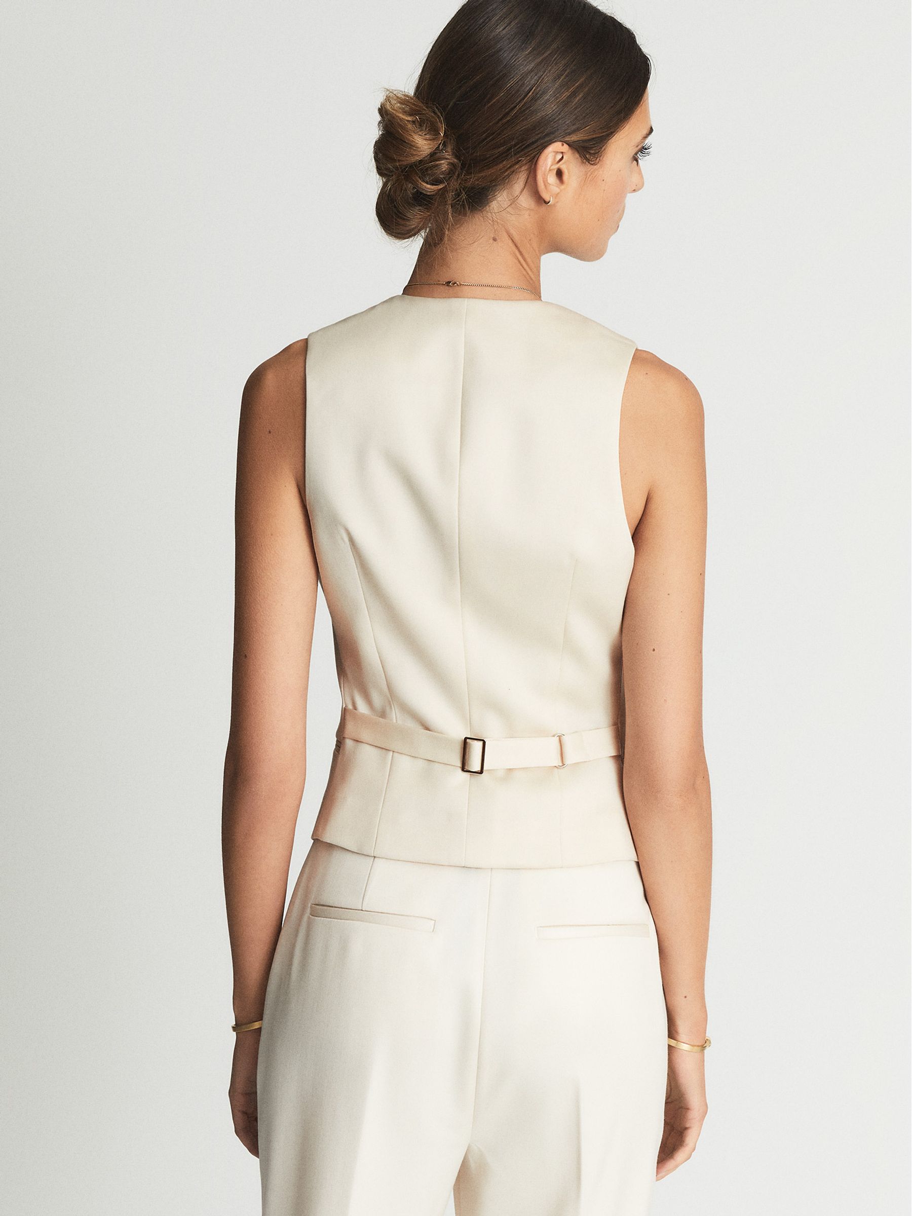 Regular Premium Suit Waistcoat in White - Image 5 of 6