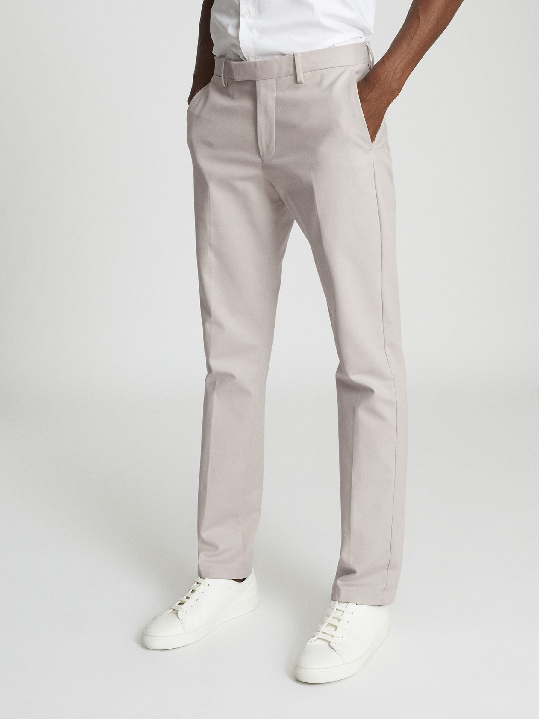 Slim Fit Chinos in Stone - Image 1 of 5