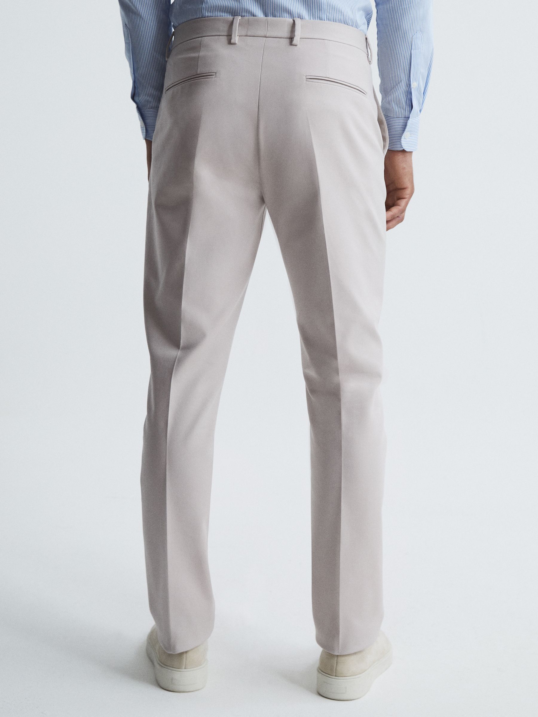 Regular Fit Chinos in Stone - Image 5 of 5