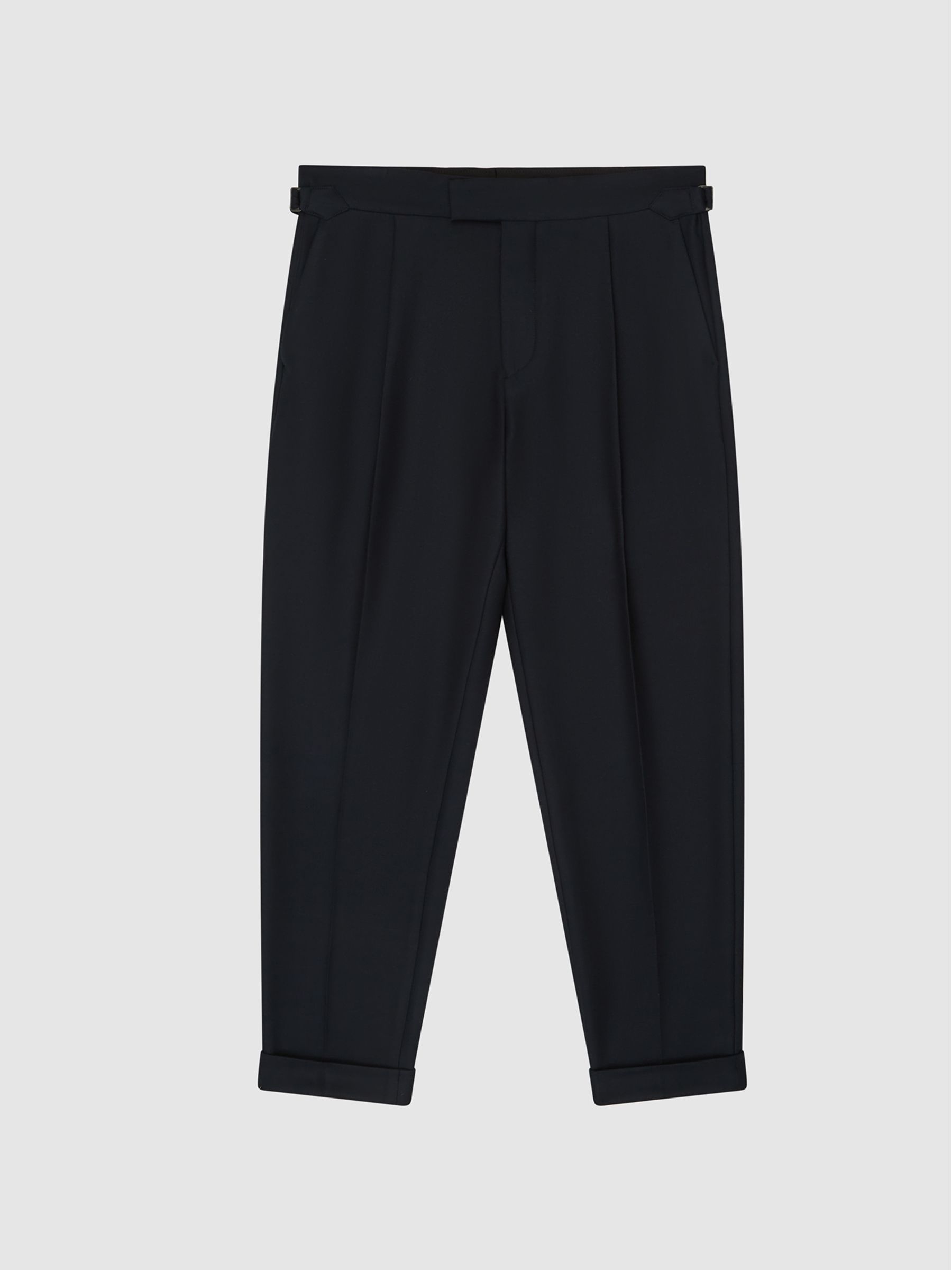 Relaxed Fit Twill Trousers in Navy - Image 2 of 5 Relaxed Fit Twill Trousers in Navy - Image 2 of 5