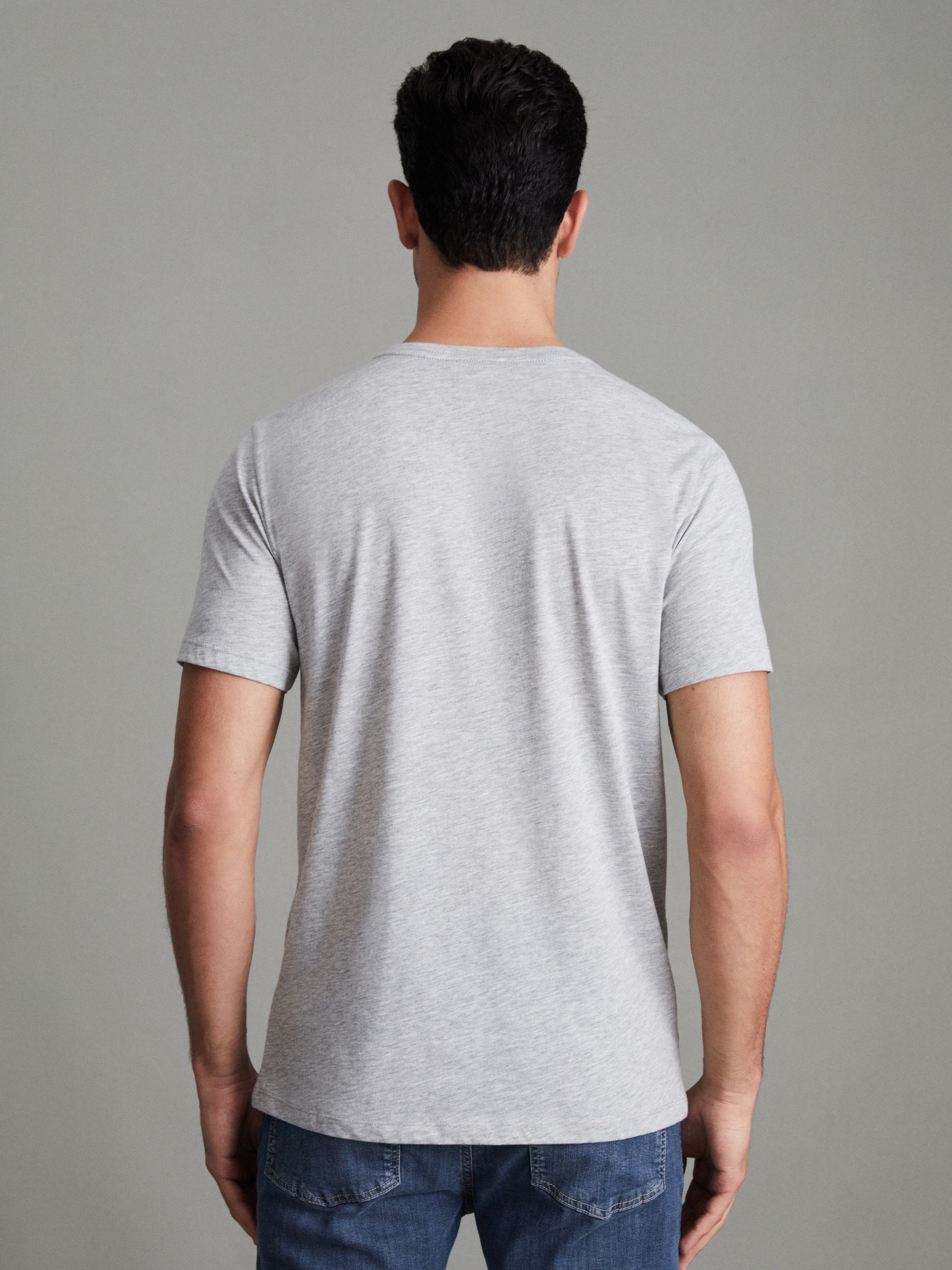 Crew Neck T-shirt in Grey - Image 4 of 6