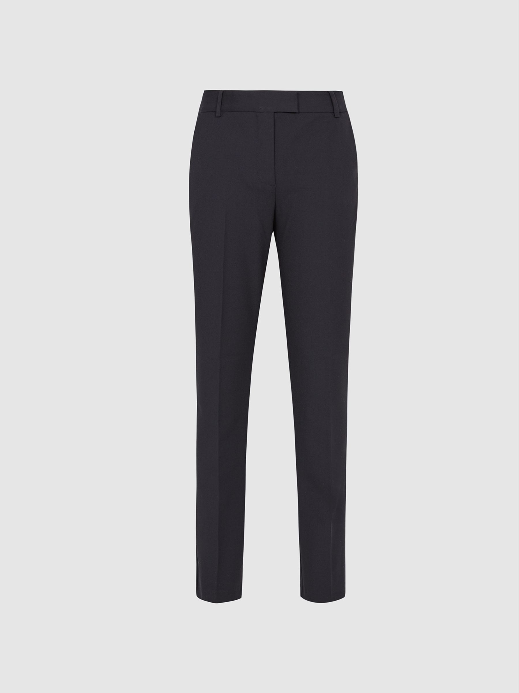 Cropped Tailored Trousers in Navy - Image 2 of 5 Cropped Tailored Trousers in Navy - Image 2 of 5