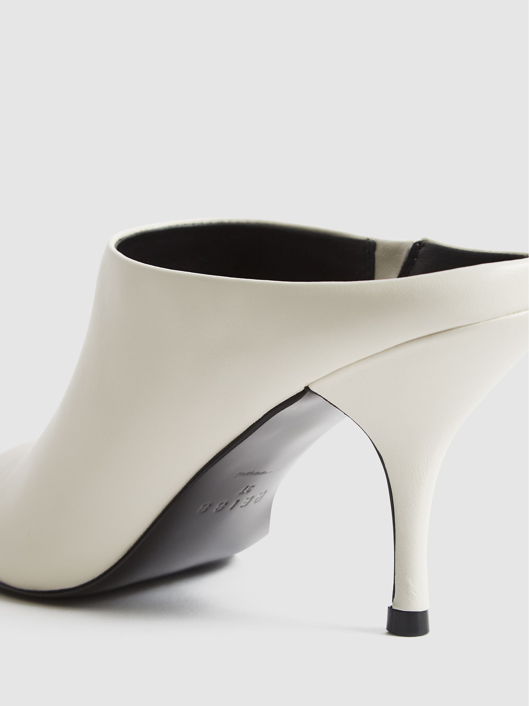 Leather Trainers in White - Image 7 of 7