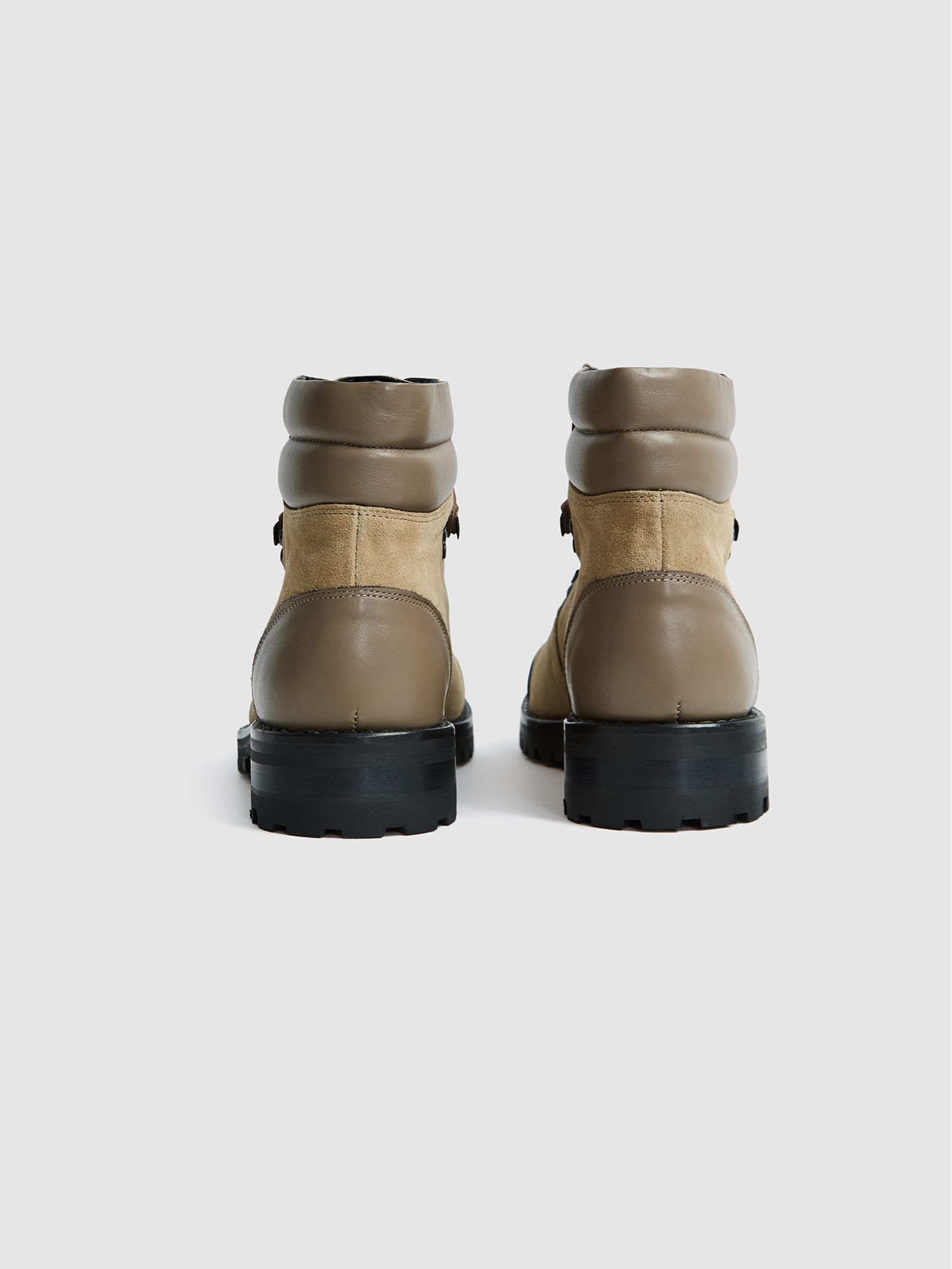 Suede Hiking Boots in Taupe - Image 5 of 5