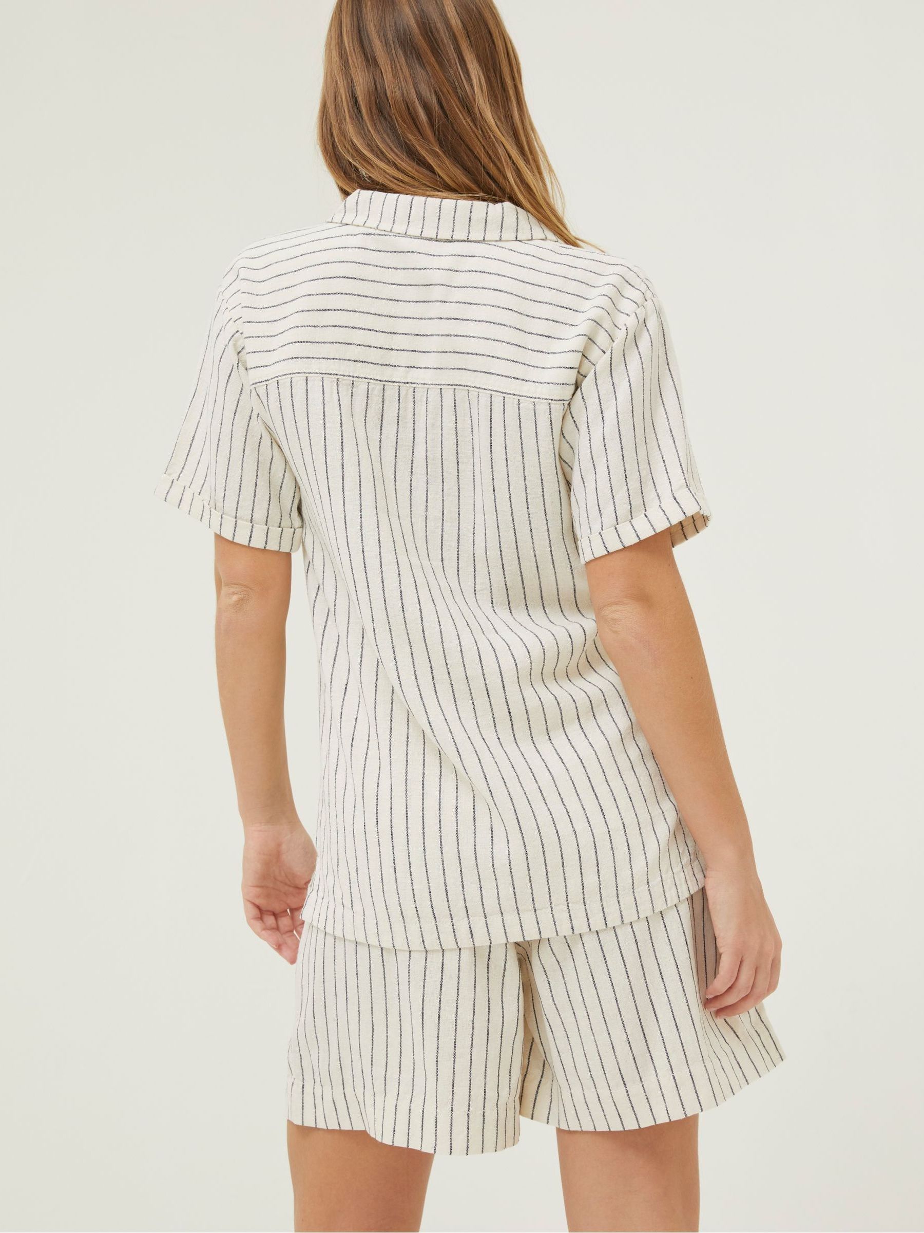 Natural Mali Linen Blend Stripe Shirt - Image 2 of 5