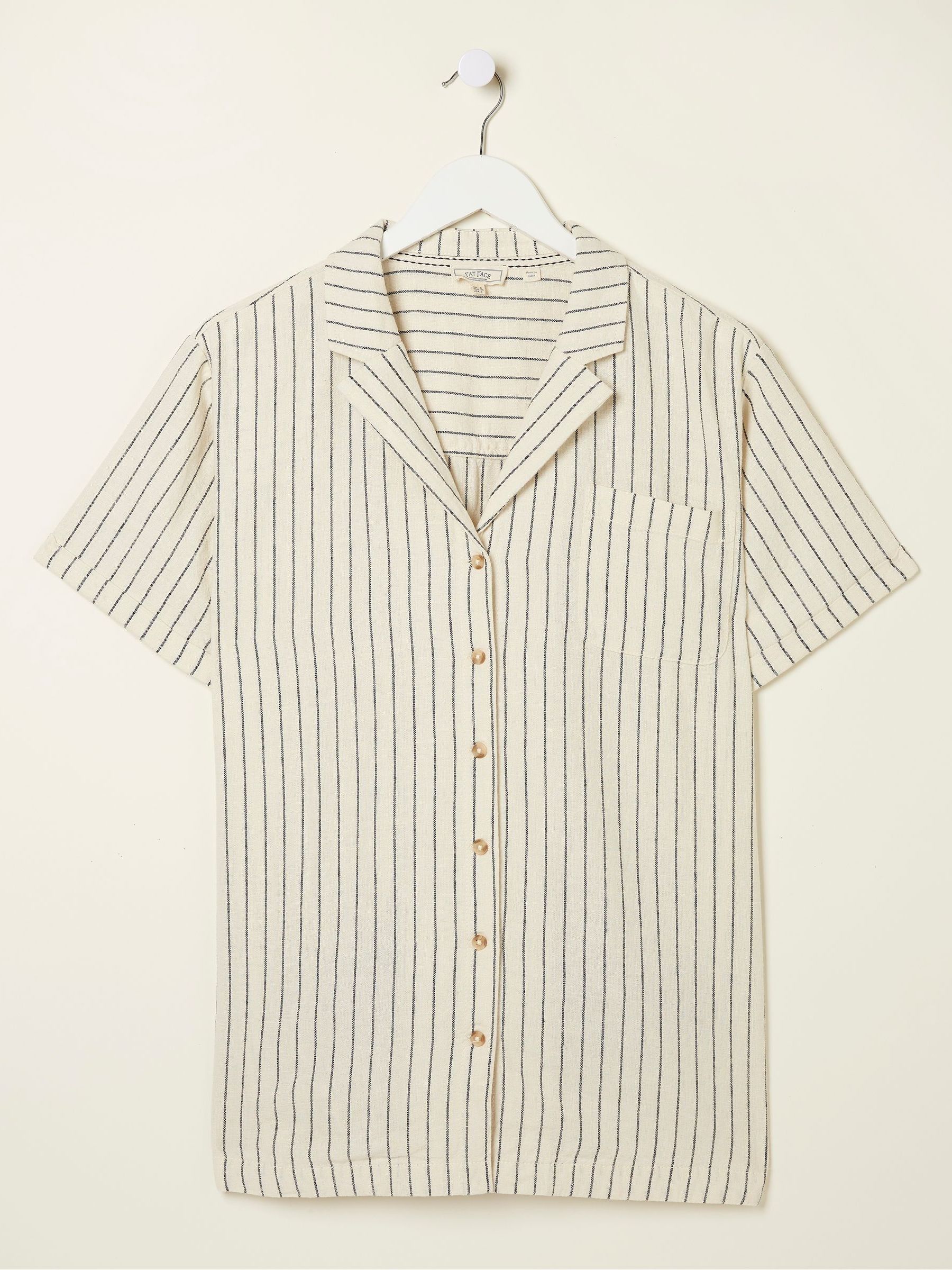 Natural Mali Linen Blend Stripe Shirt - Image 5 of 5