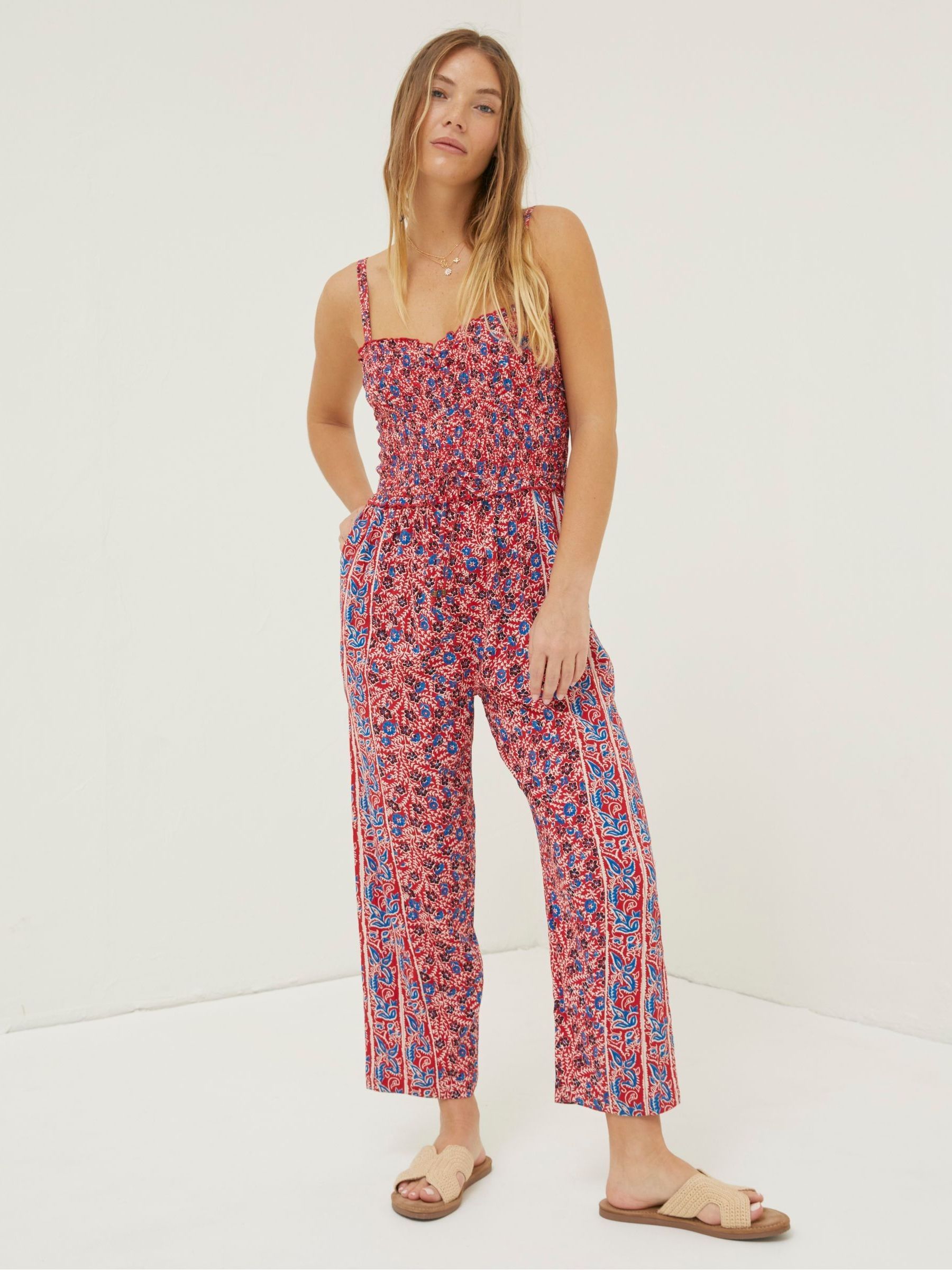 Red Natalie Meadow Jumpsuit - Image 1 of 4