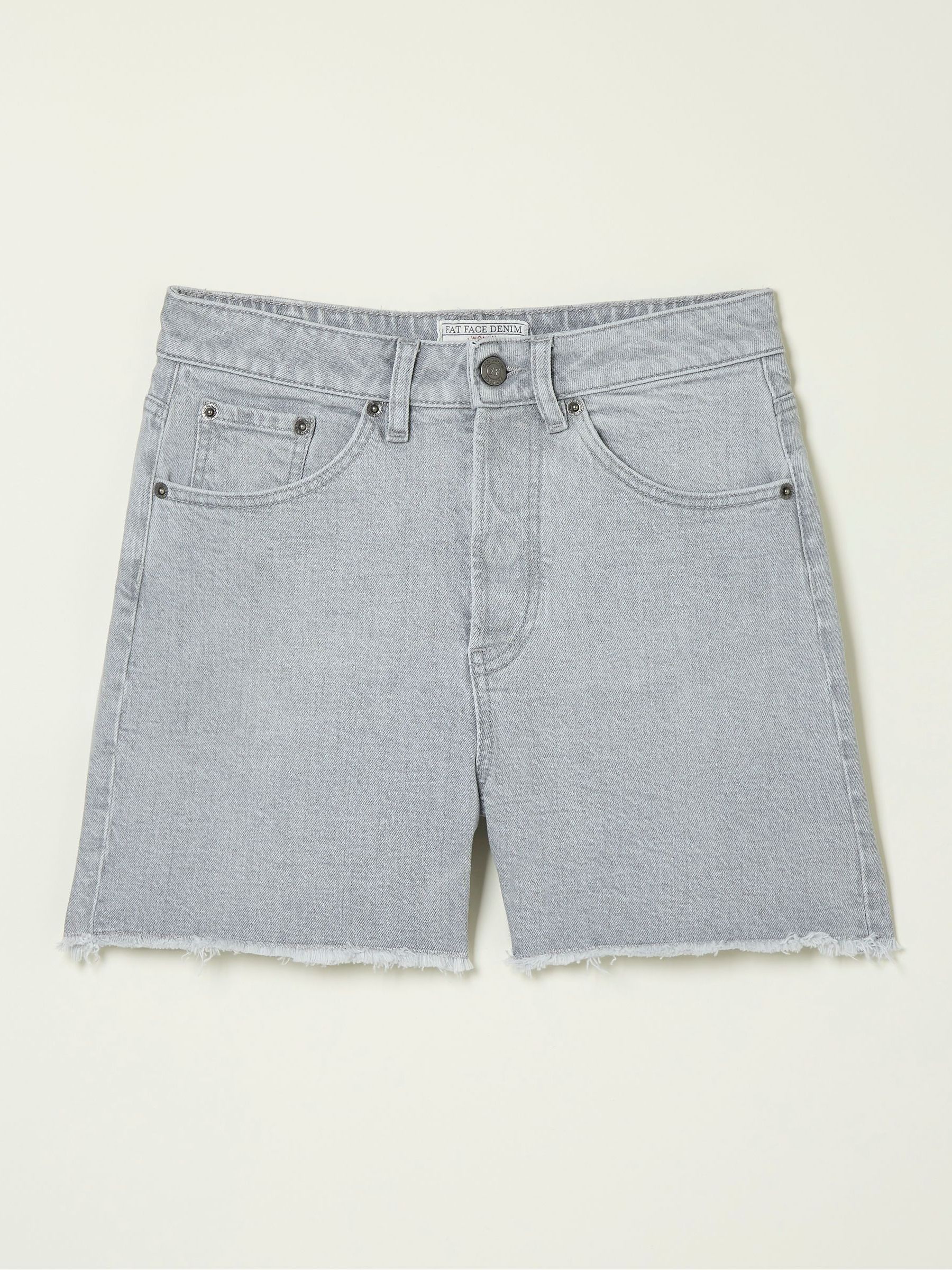 Grey Courtney Cut Off Denim Shorts - Image 5 of 5