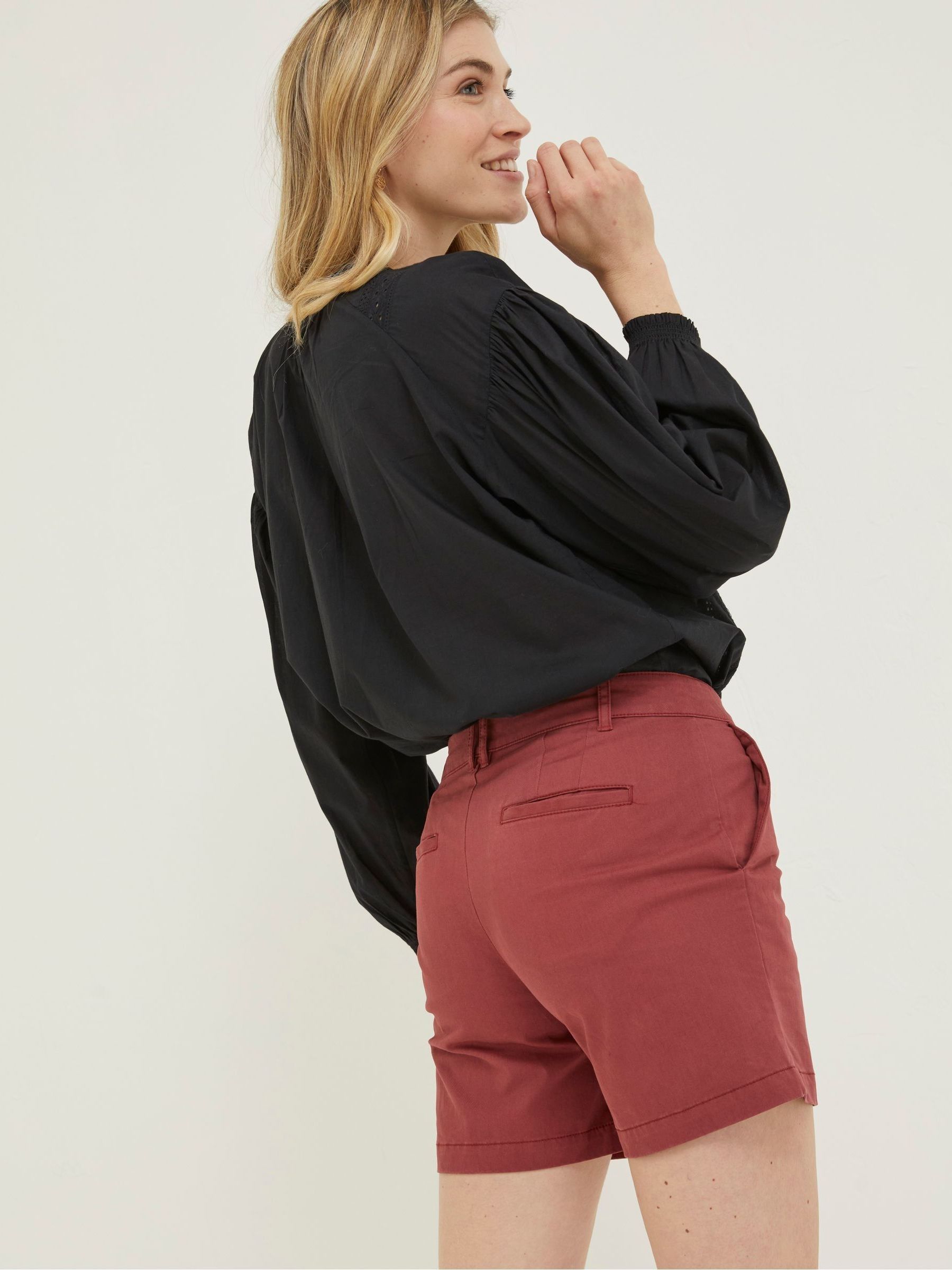 Red Padstow Chino Shorts - Image 2 of 5