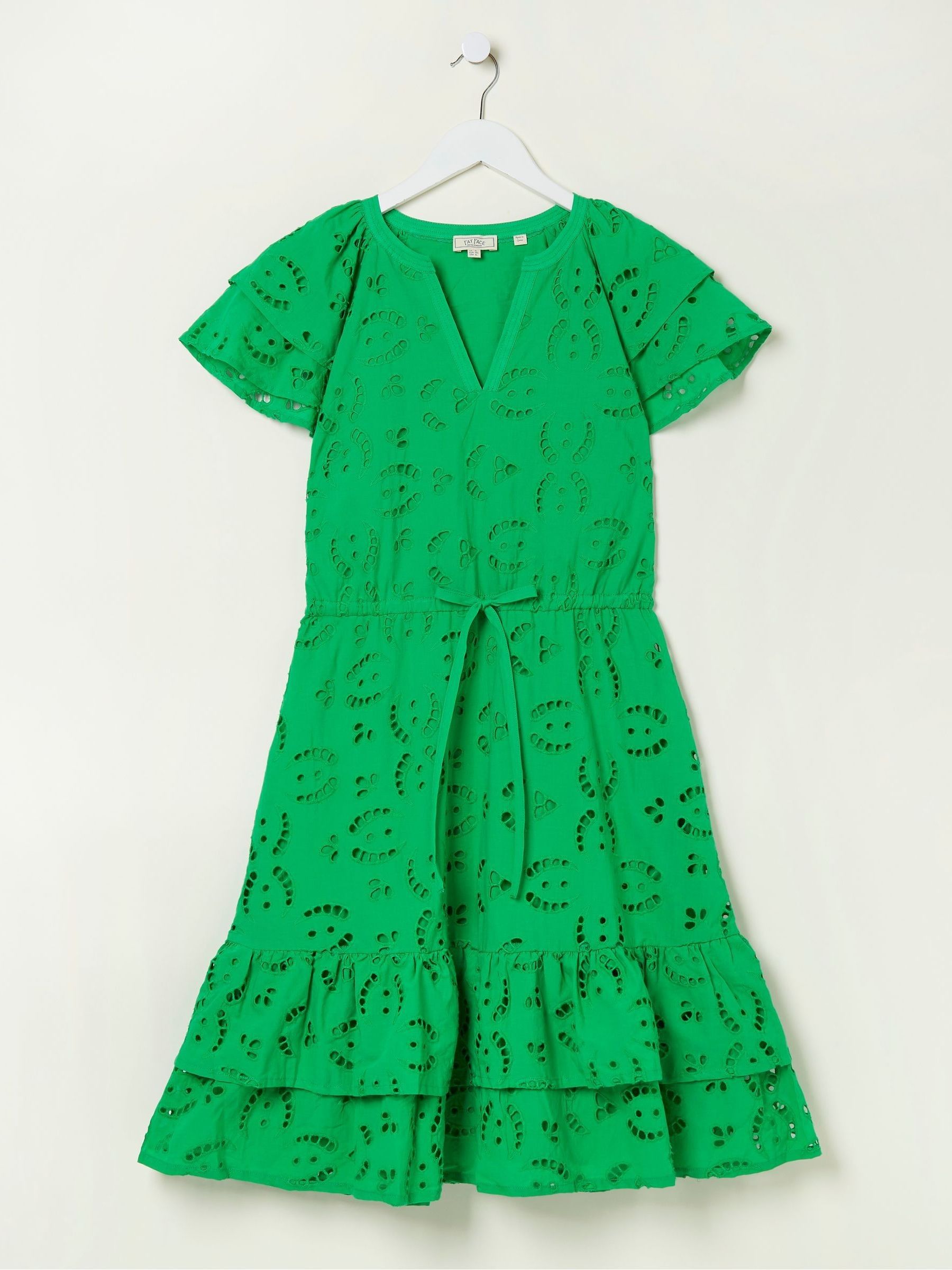 Green Brady Broderie Dress - Image 6 of 6