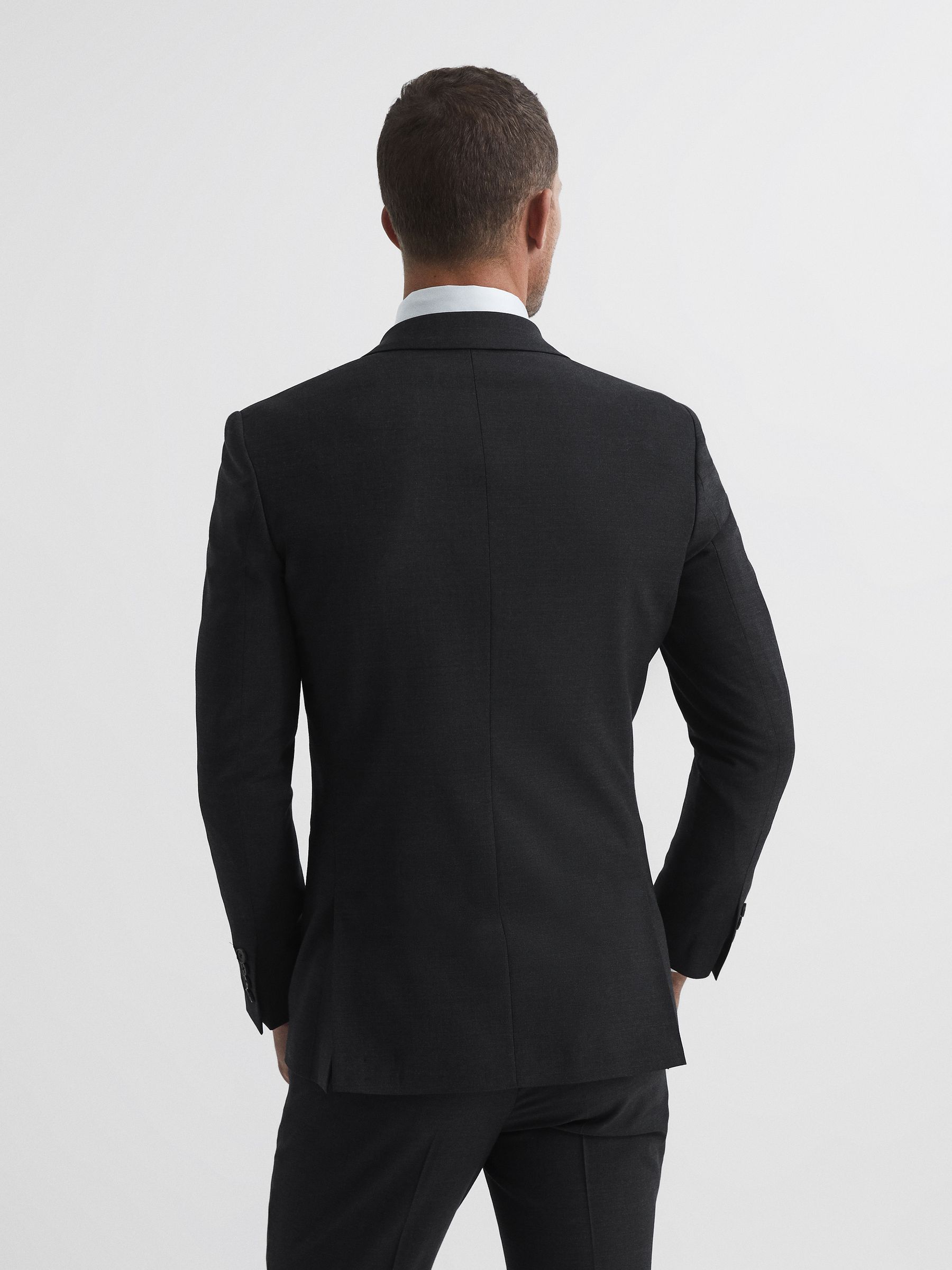 Modern Fit Travel Blazer in Charcoal - Image 5 of 11