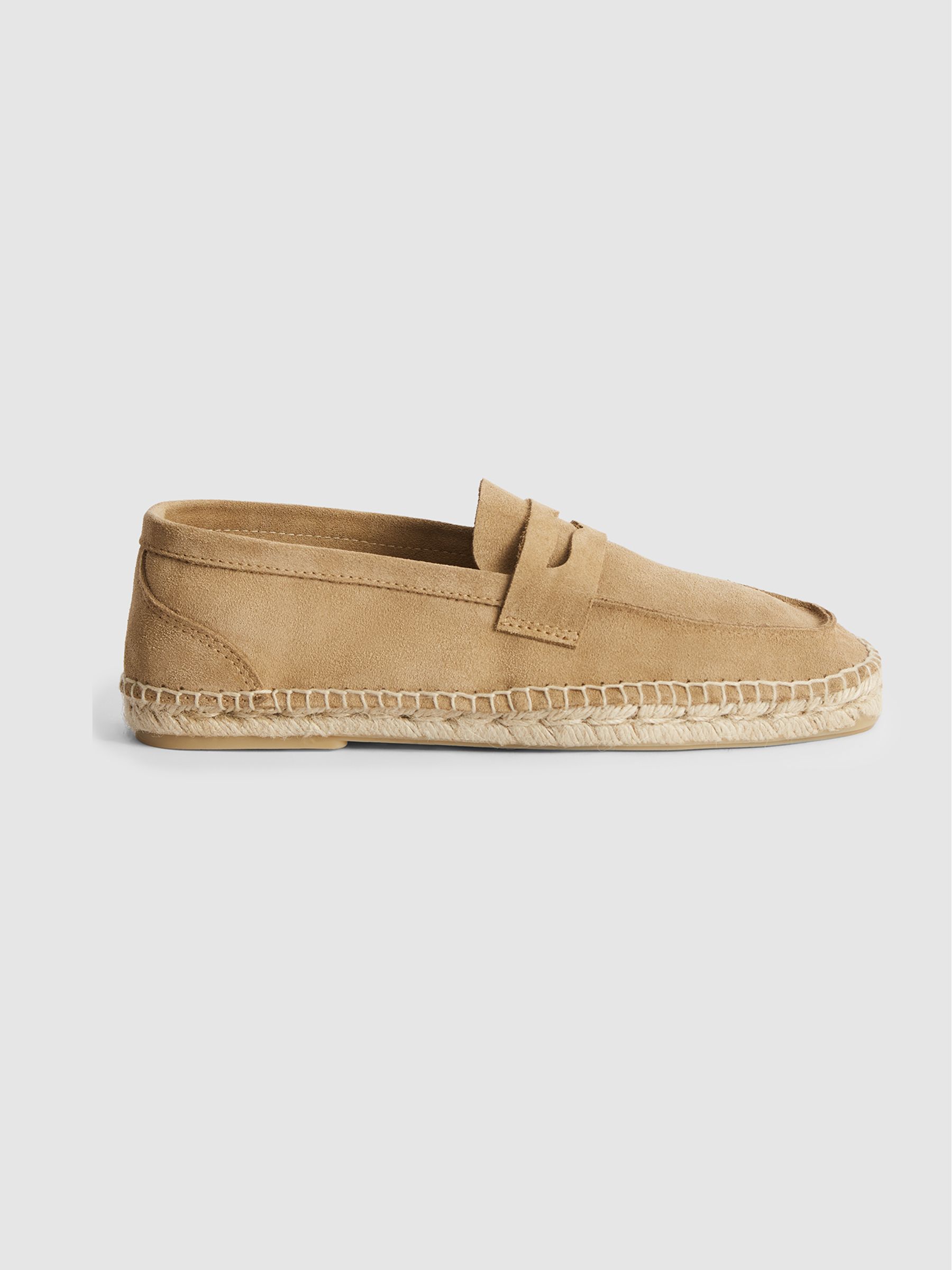 Suede Espadrilles in Sand - Image 2 of 5