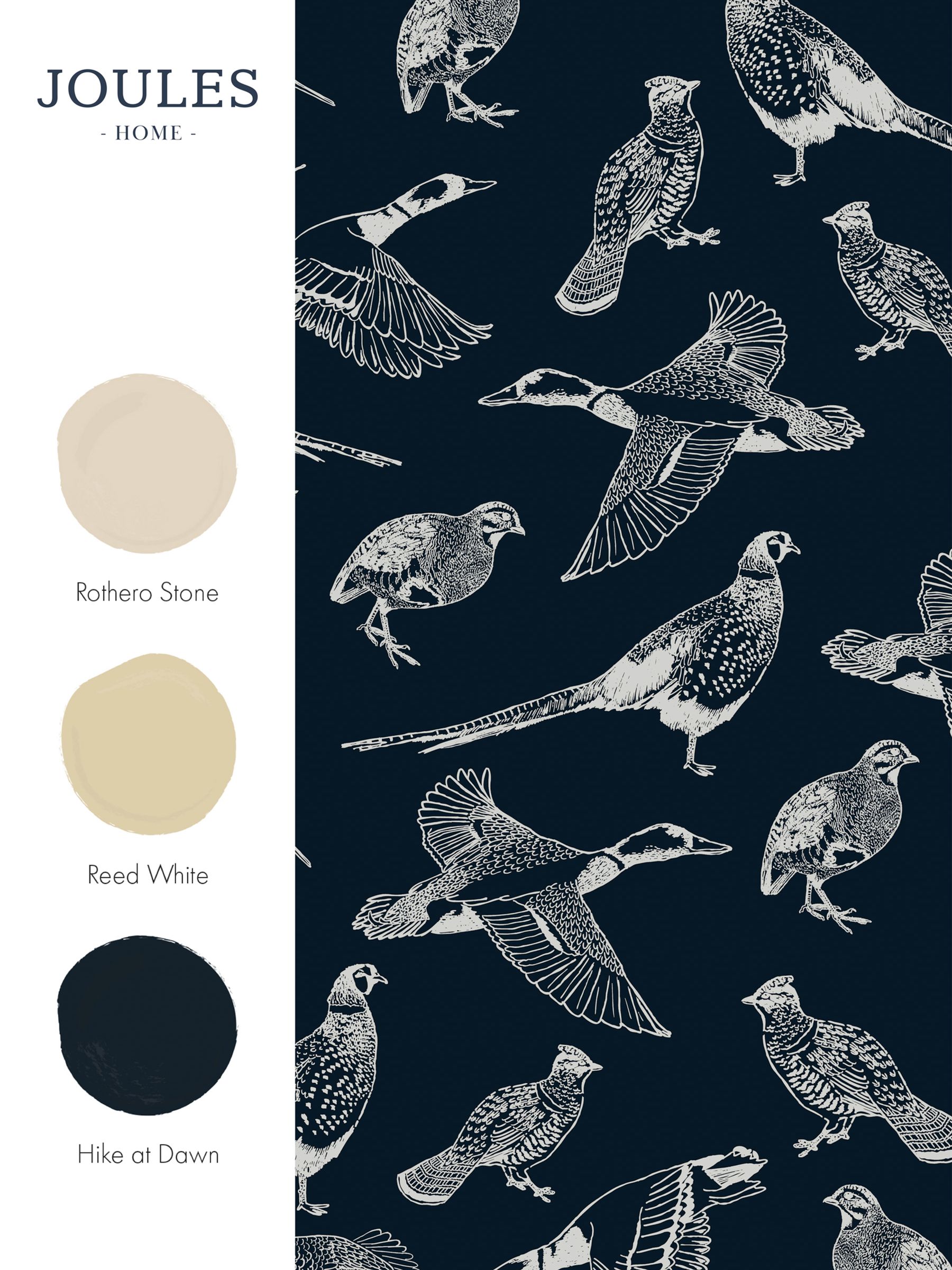 French Navy Hunting Birds Wallpaper Sample Wallpaper - Image 3 of 3
