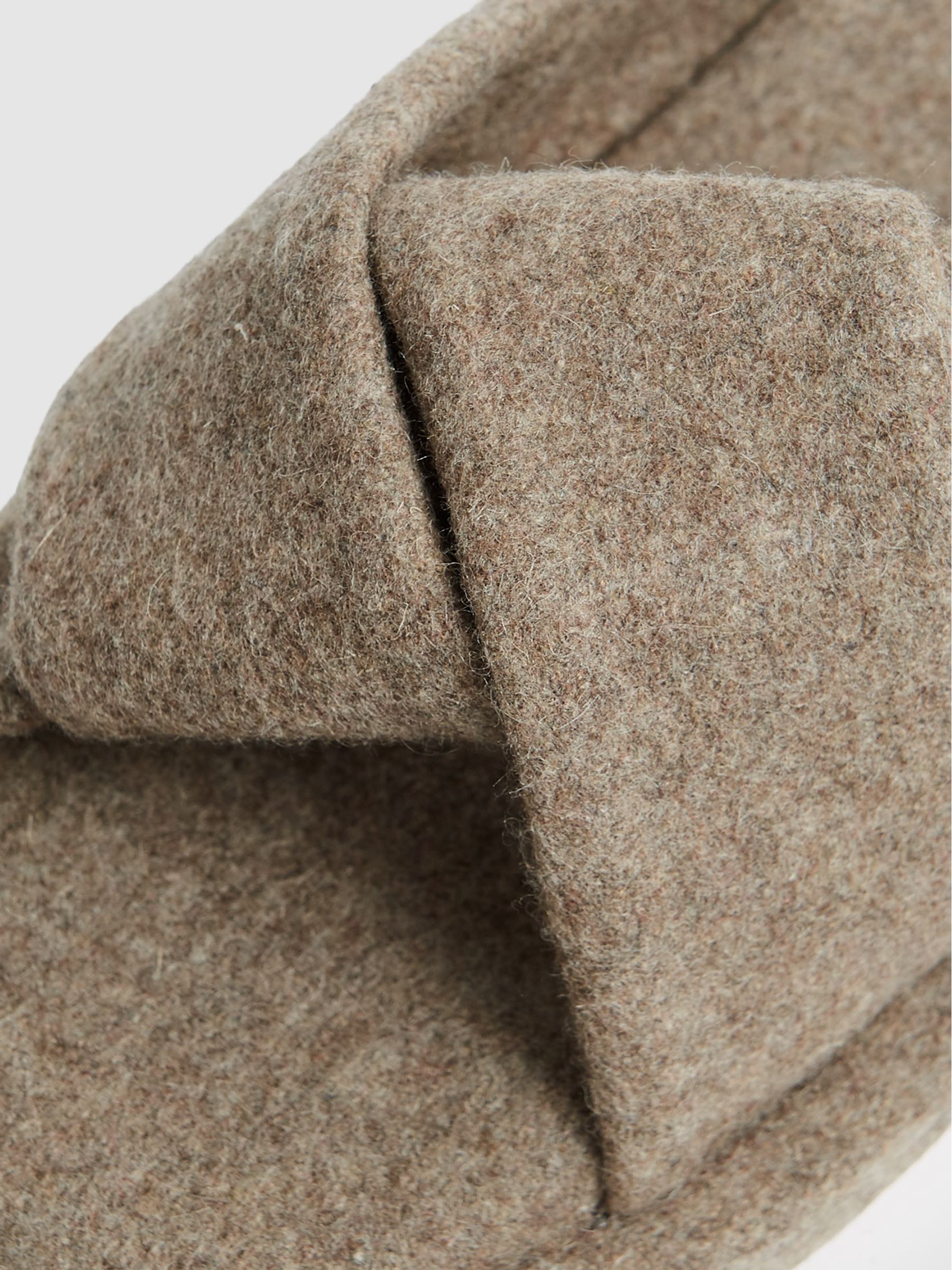 Wool Felt Slider Slippers in Biscuit - Image 4 of 5
