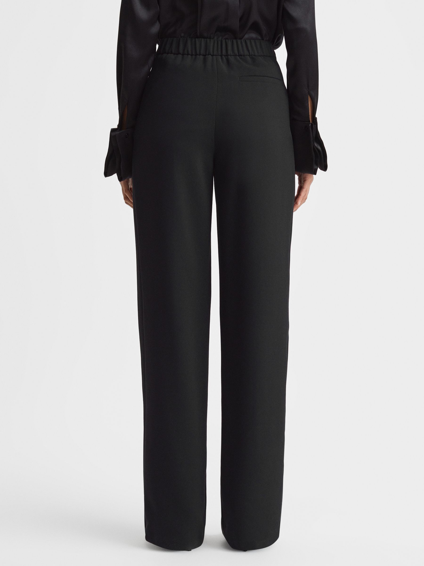 Pull On Trousers in Black - Image 5 of 5
