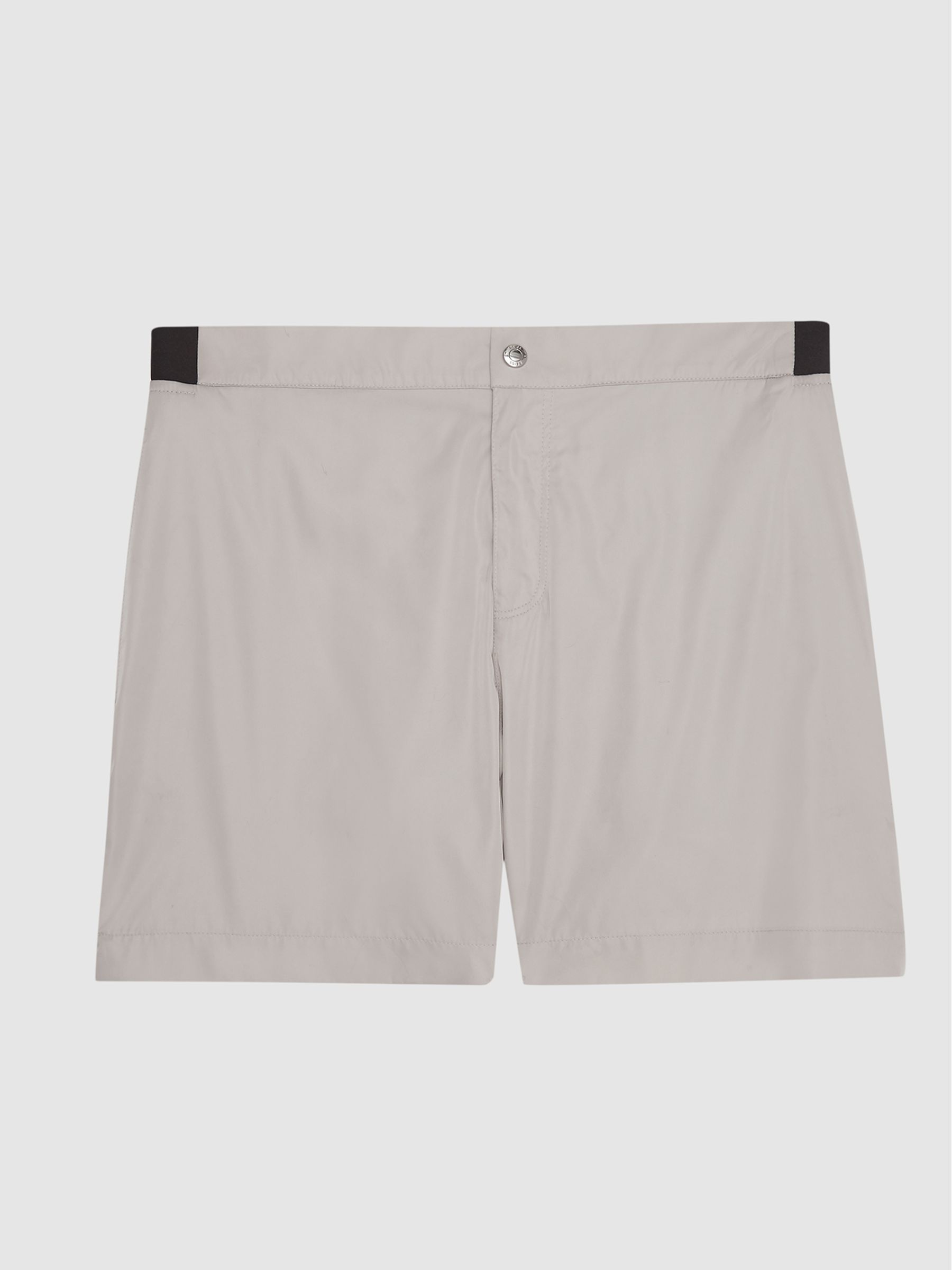 Side Stripe Swim Shorts in Beige - Image 2 of 6