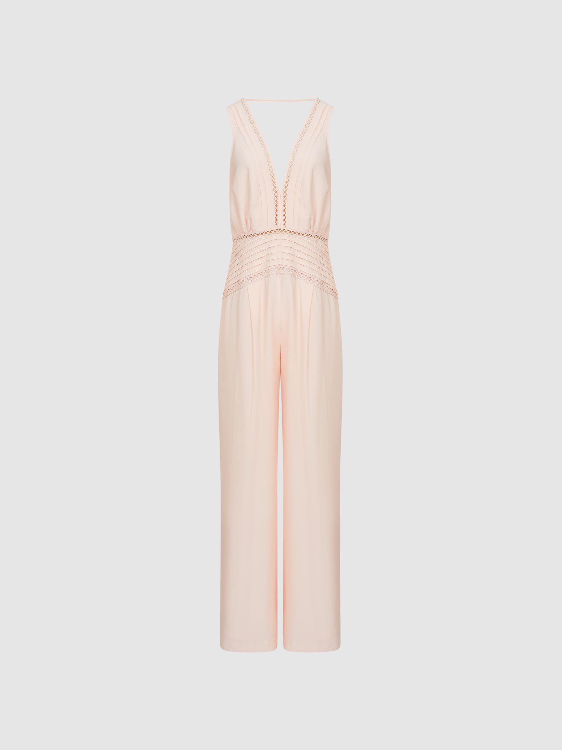 Regular Wide Leg Resort Jumpsuit in Blush - Image 2 of 7