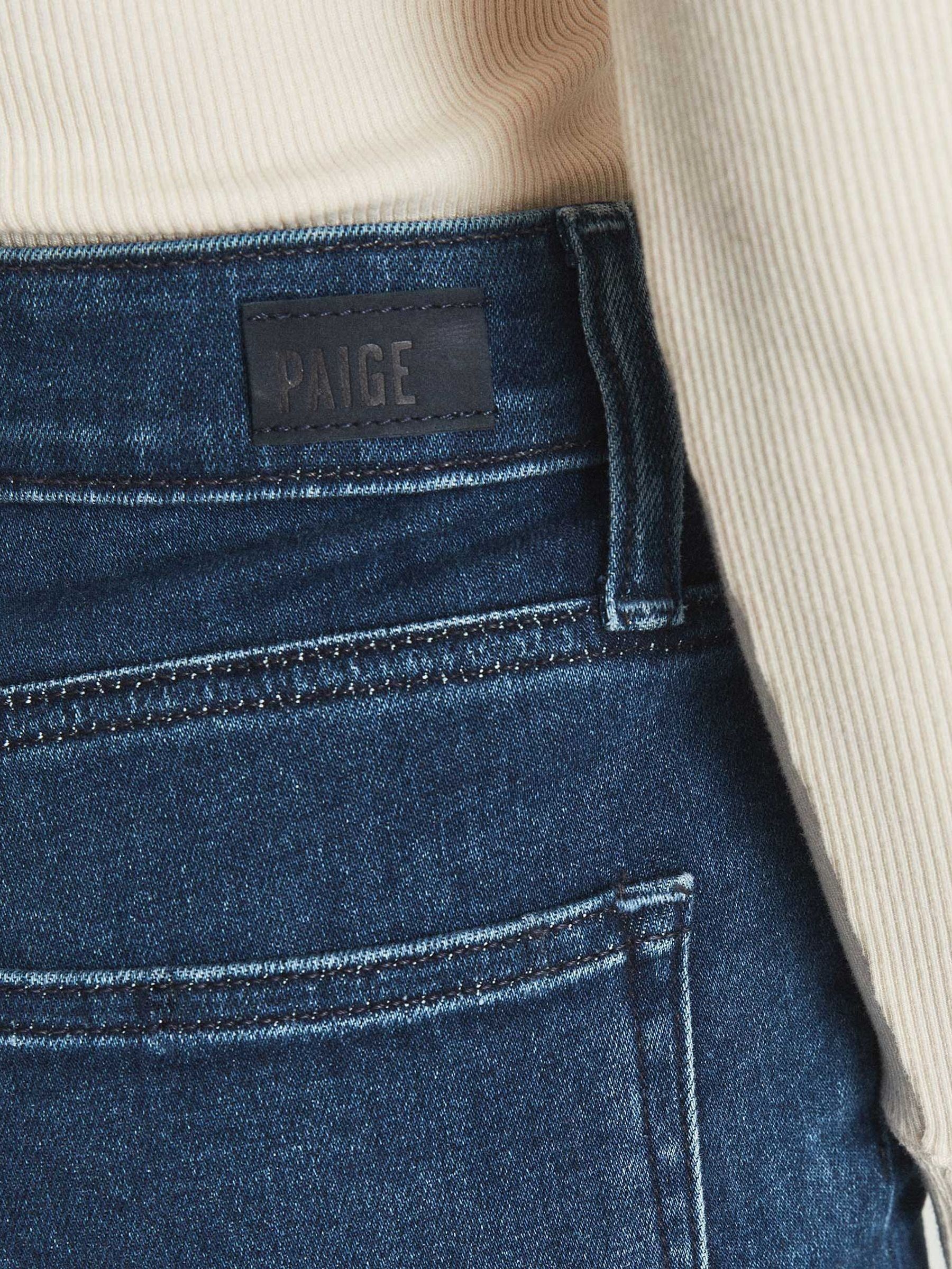 Paige High Rise Flared Jeans in Mid Blue - Image 6 of 6