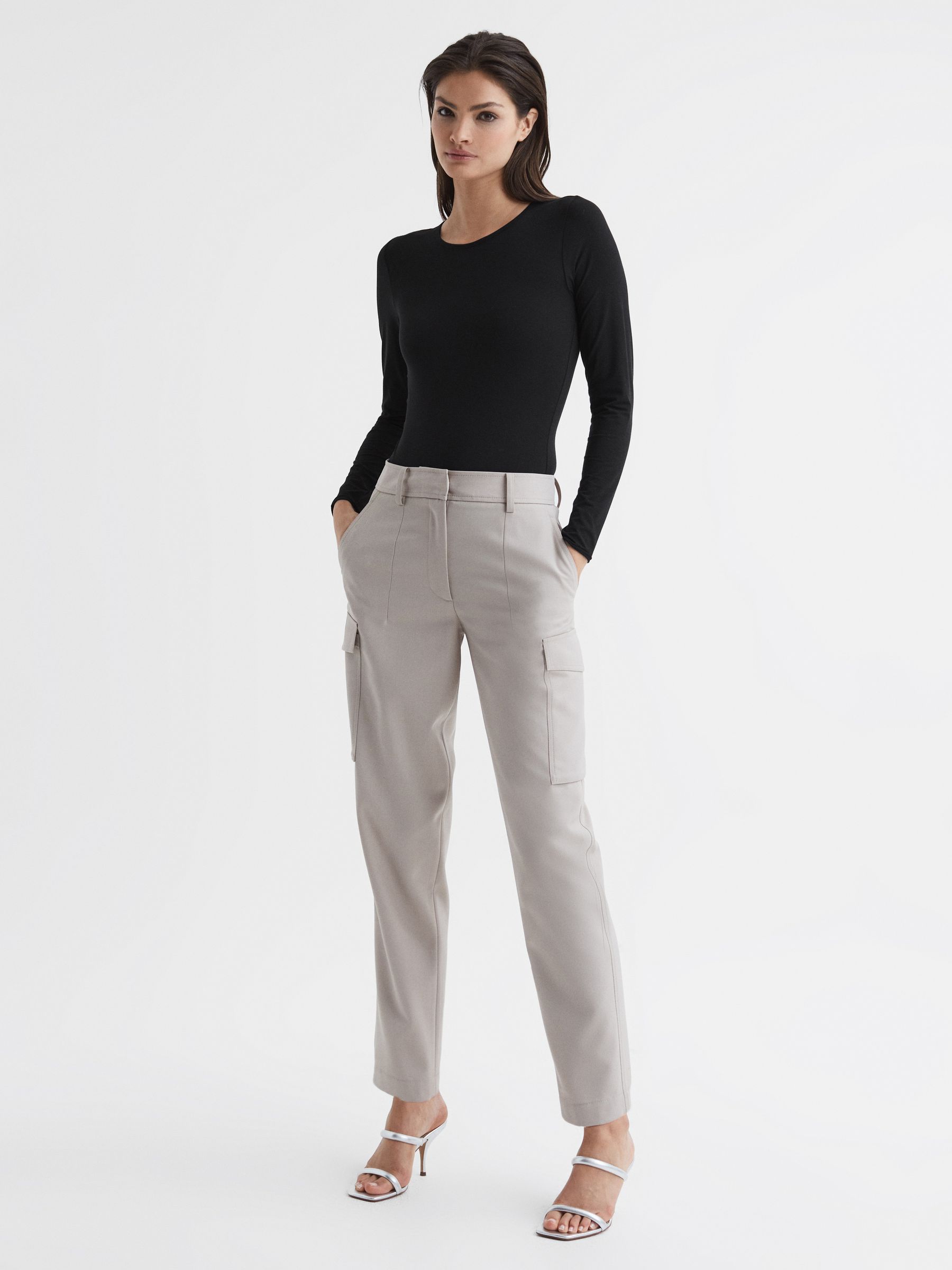 Long Sleeve Bodysuit in Black - Image 3 of 5