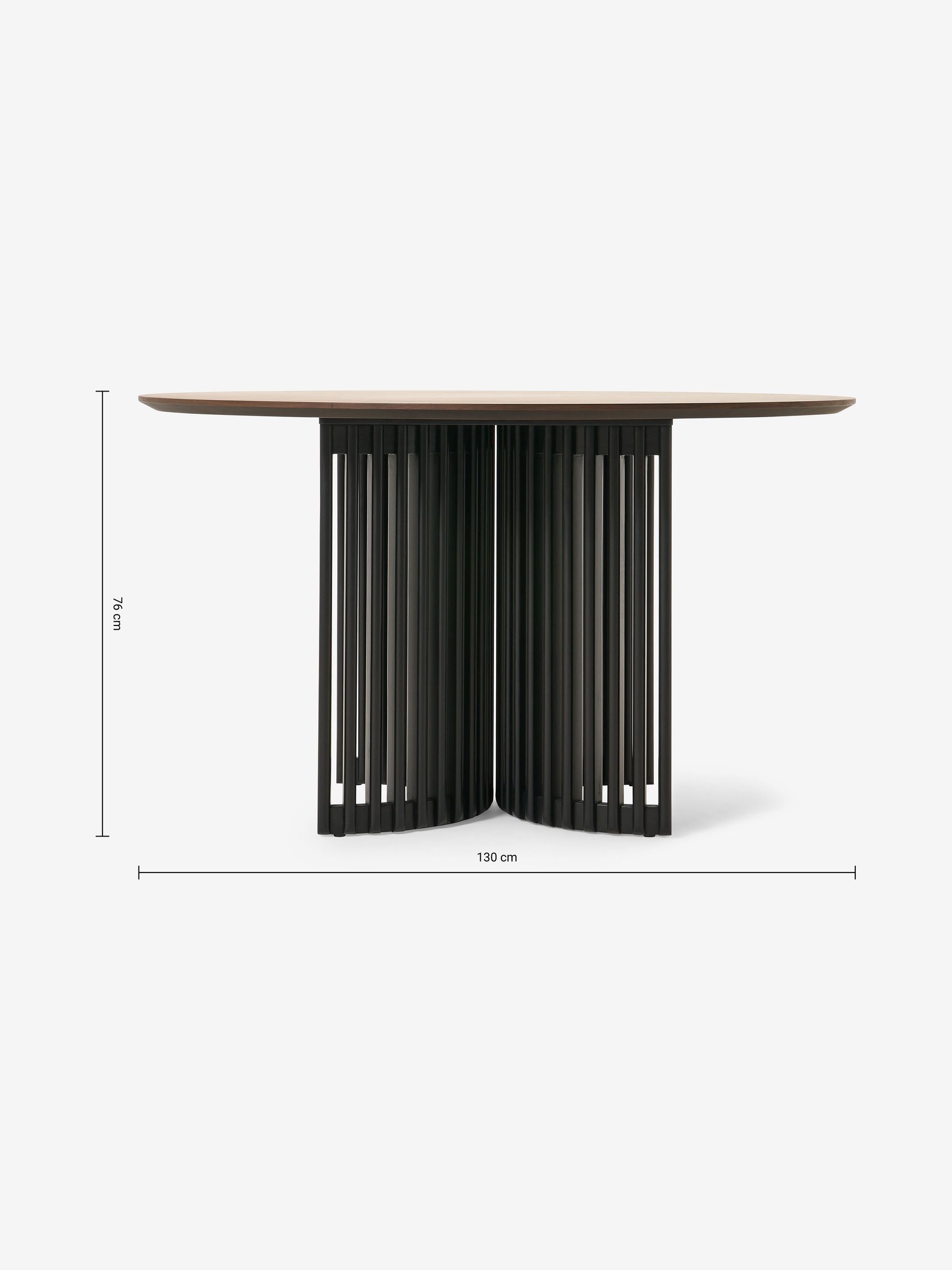 Zaragoza 4 Seat Dining Table in Walnut - Image 2 of 2