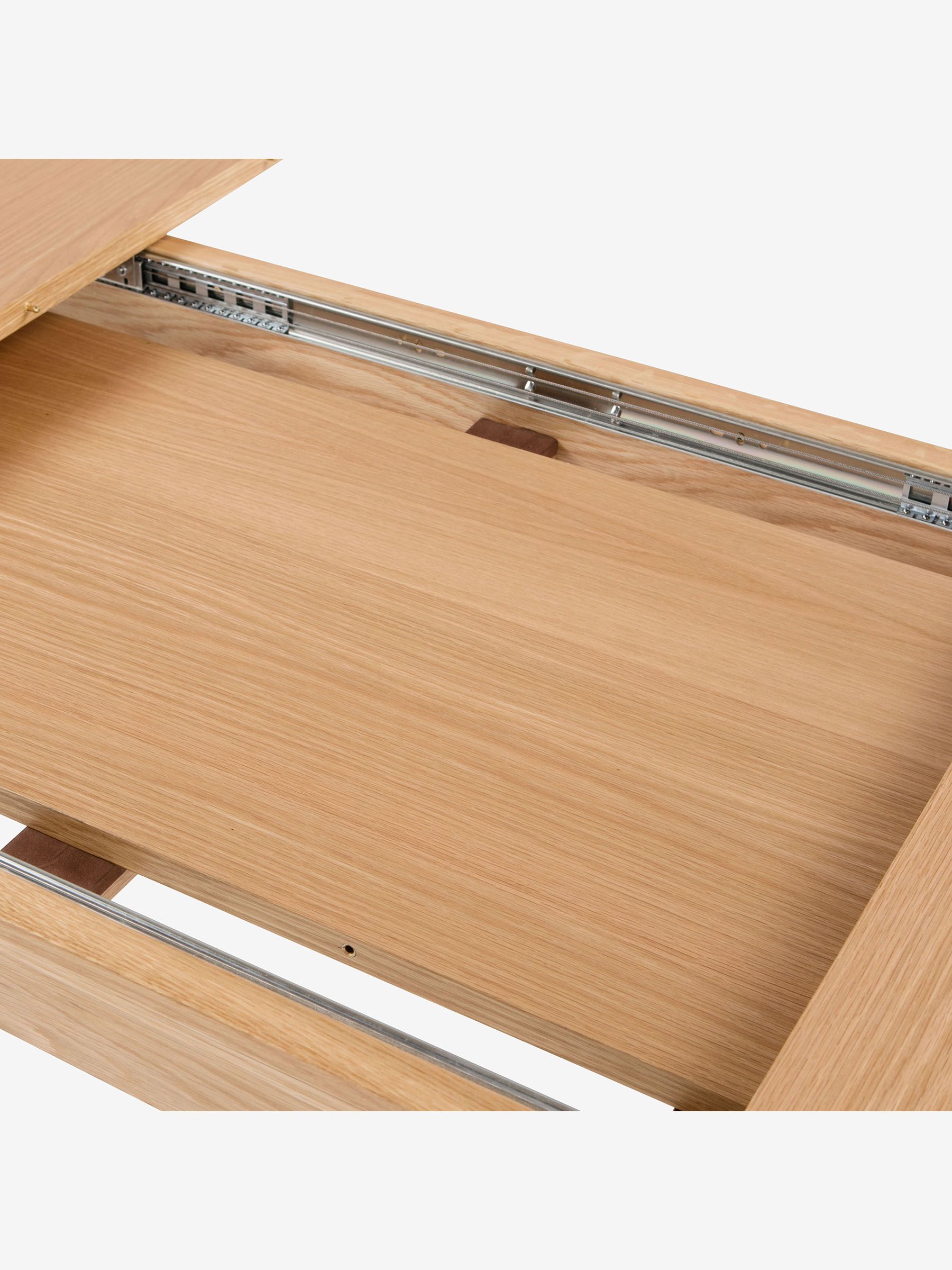 Deauville Rectangular 6 to 8 Seater Extending Dining Table in Oak - Image 3 of 4