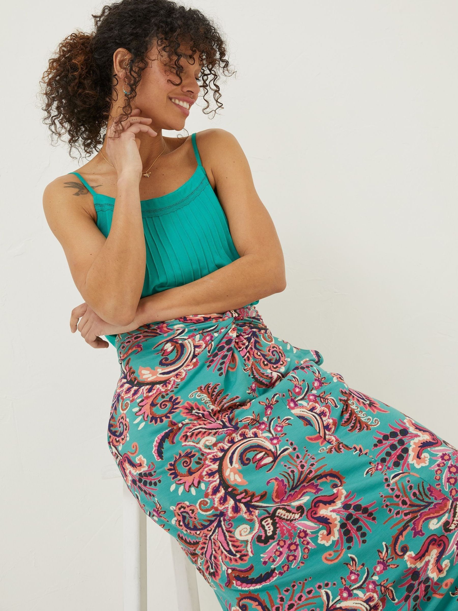 Green Shona Festival Maxi Skirt - Image 4 of 6