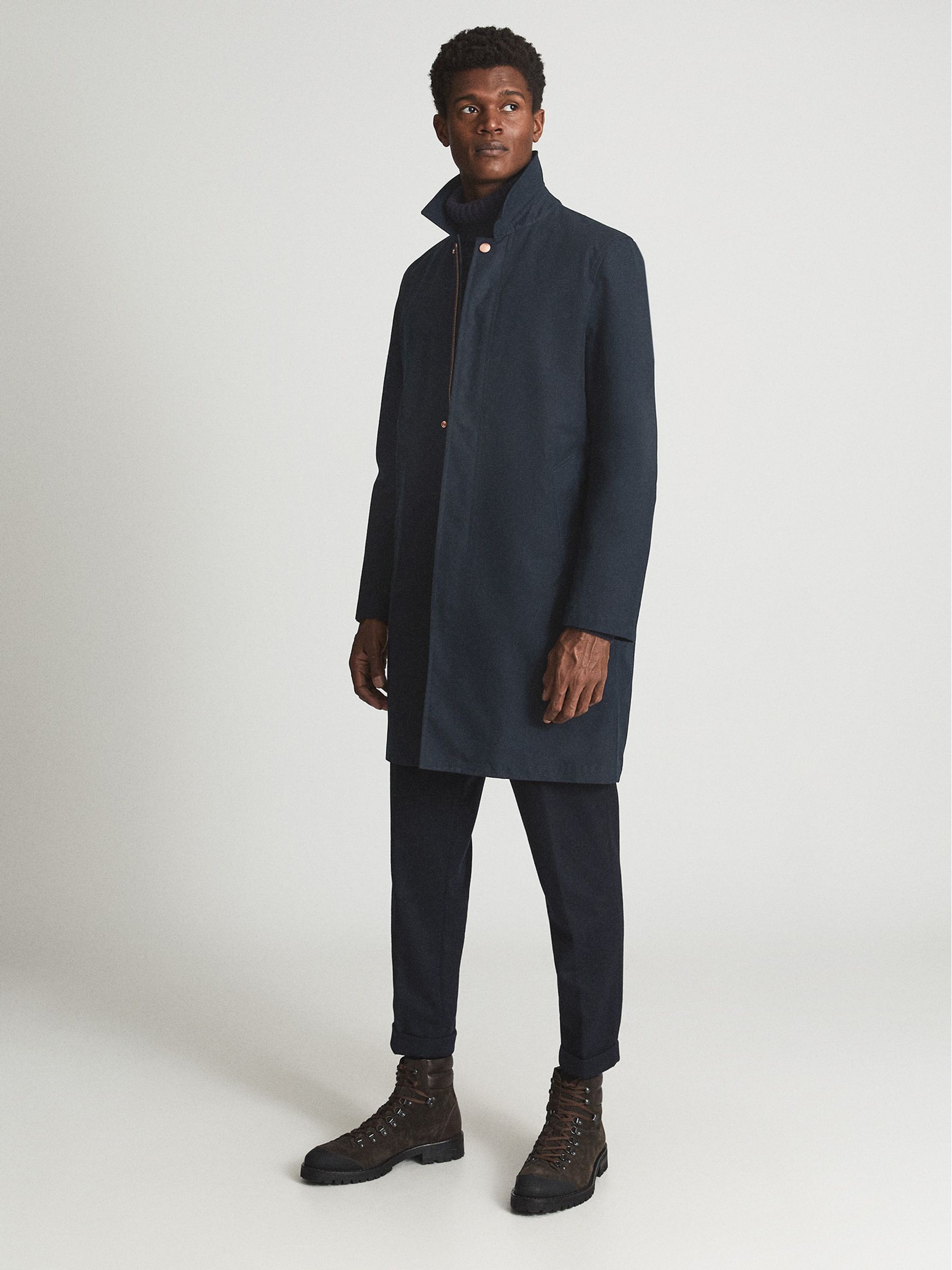 イギリス製　PRIVATE WHITE V.C. ネイビーコート サイズ5 Reiss Private White V.c. Coat in Navy | REISS