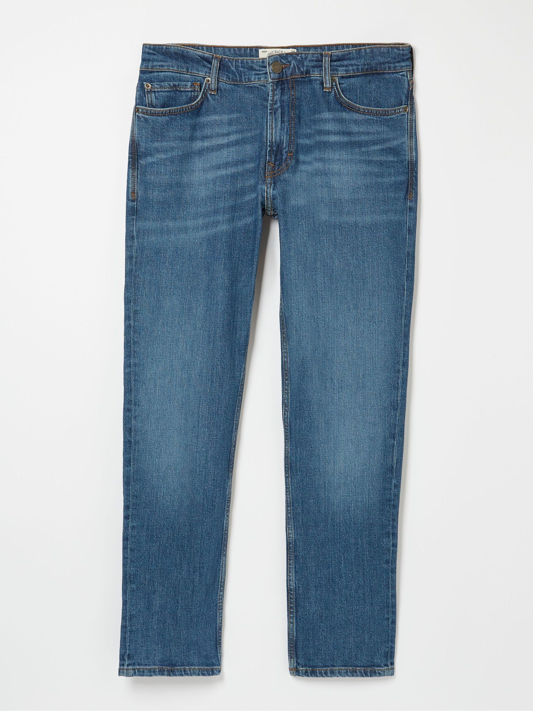 Blue Slim Stone Wash Jeans - Image 4 of 4