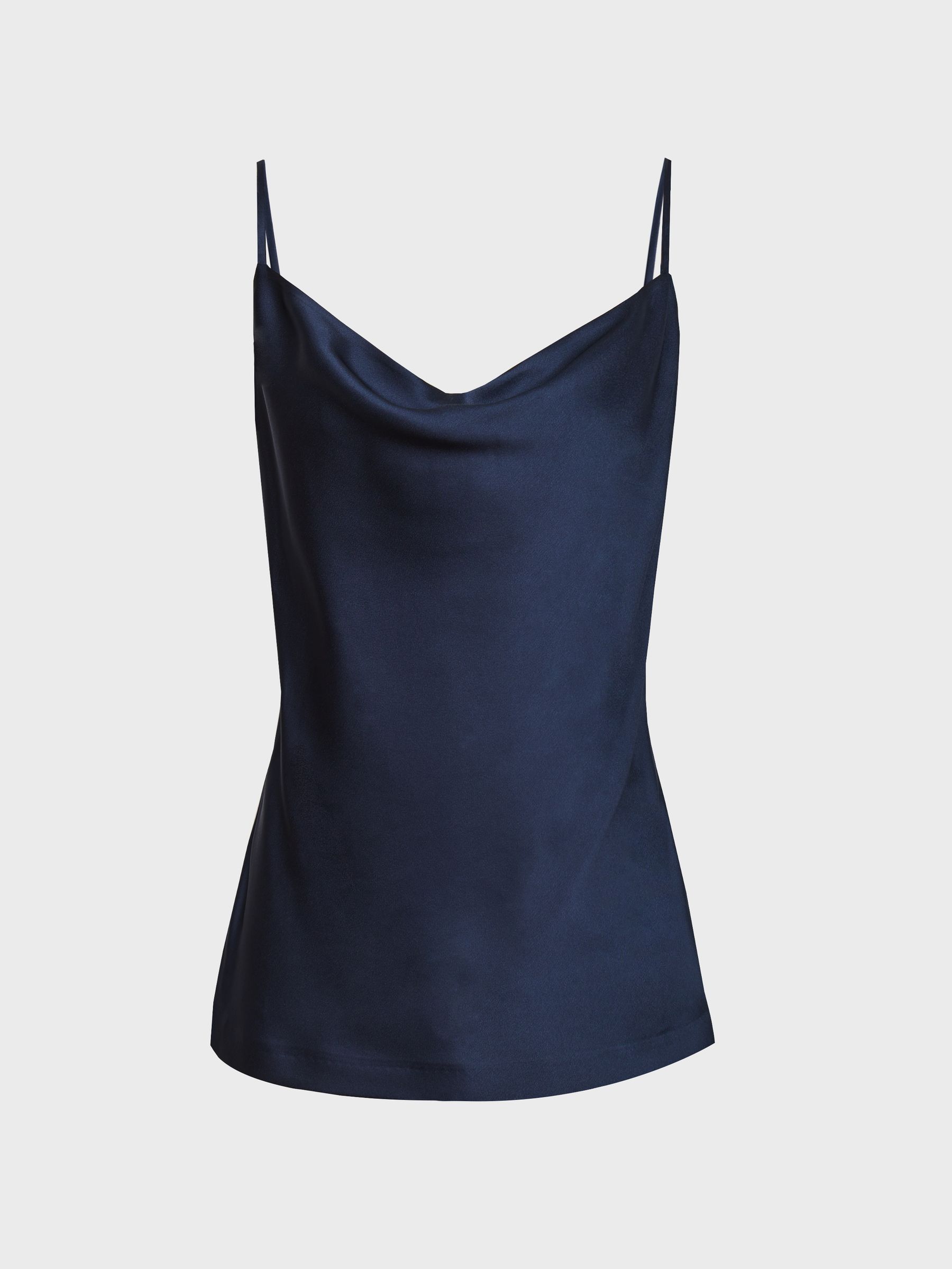 navy satin camisole