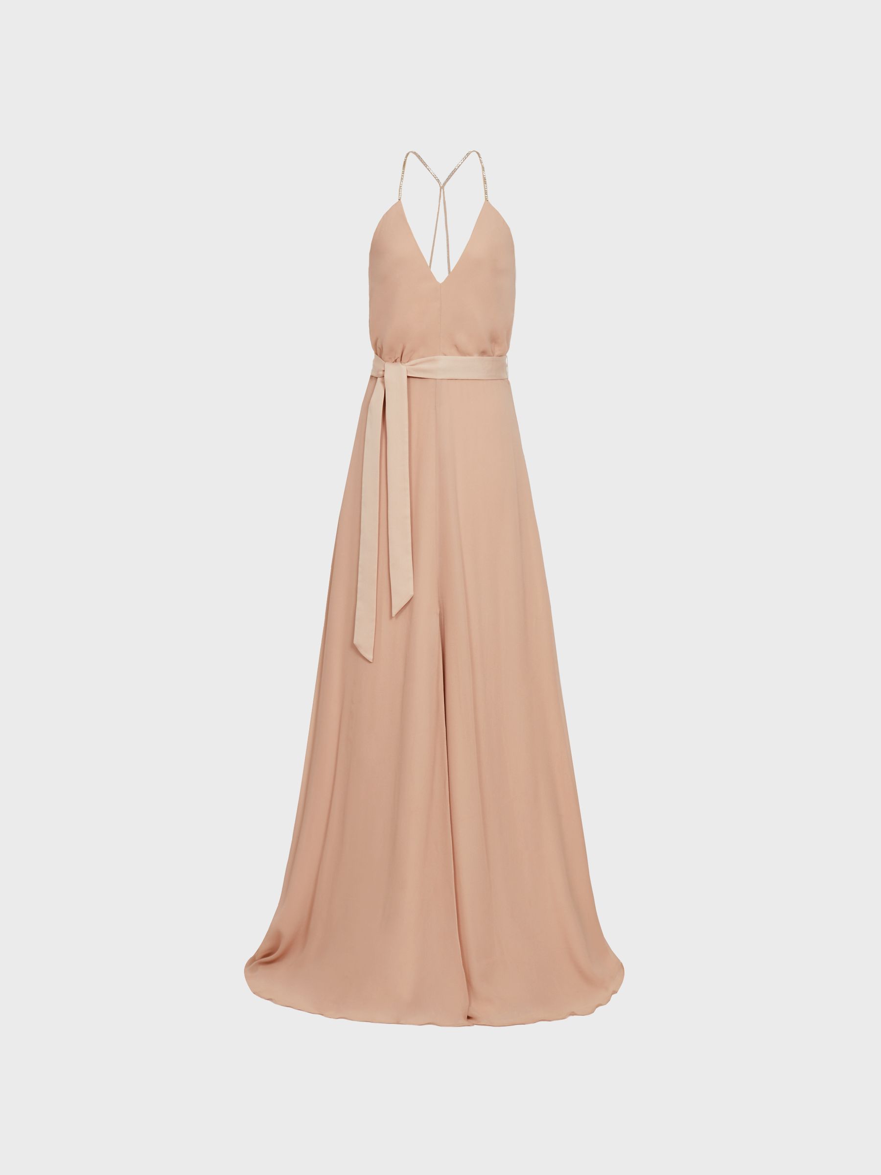Strappy Maxi Dress in Nude - Image 2 of 7