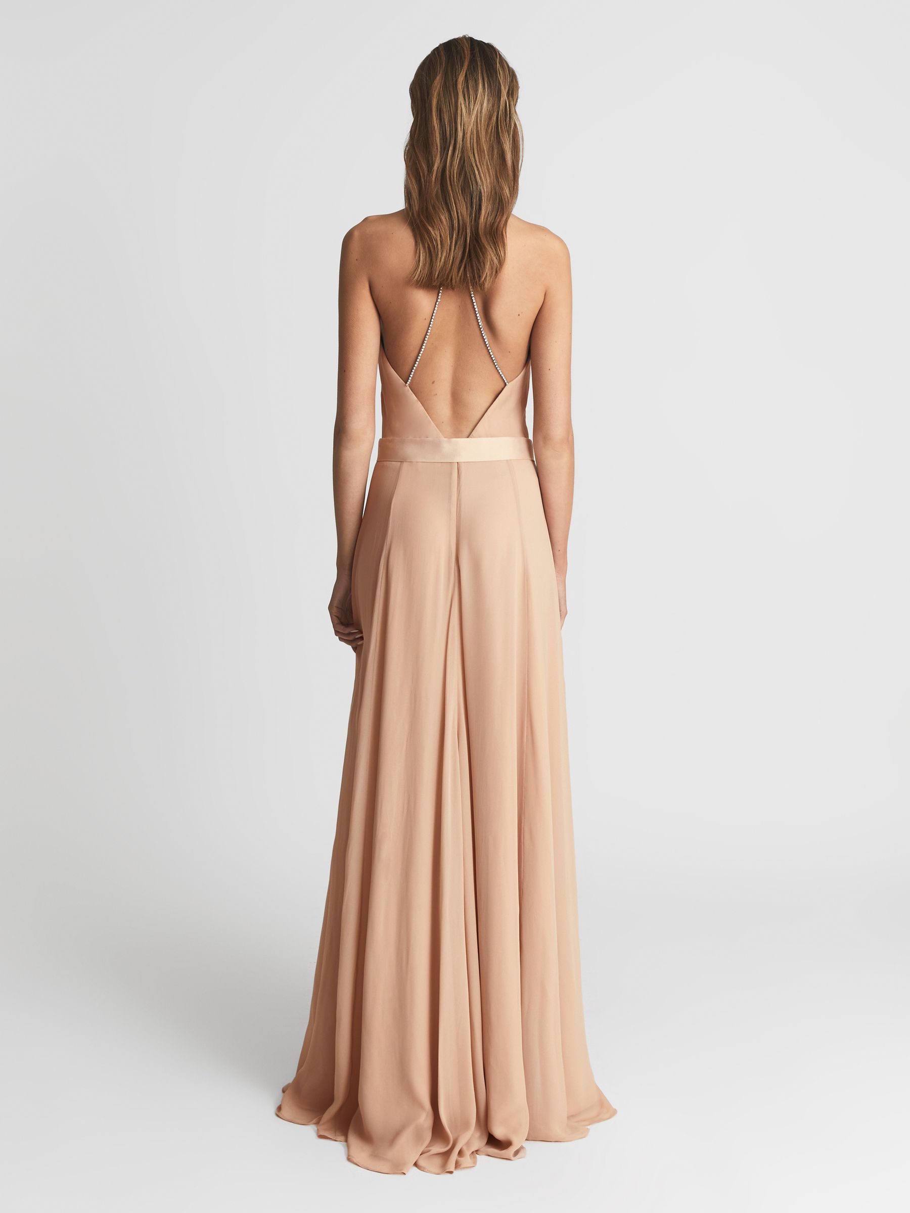 Strappy Maxi Dress in Nude - Image 5 of 7