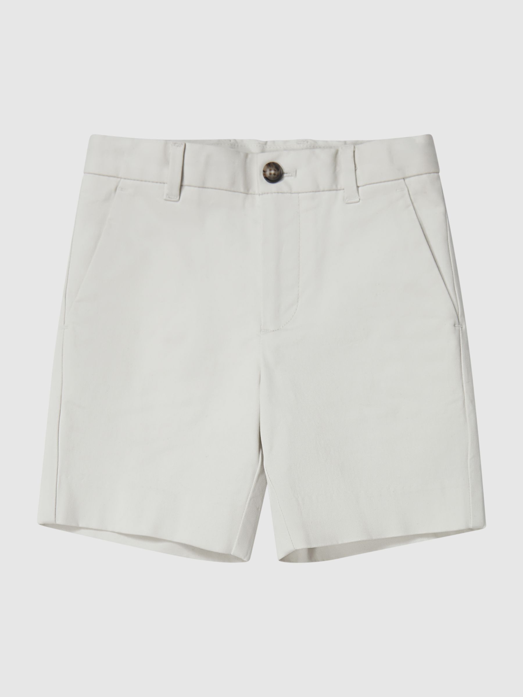 Junior Casual Chino Shorts in Chalk - Image 2 of 6