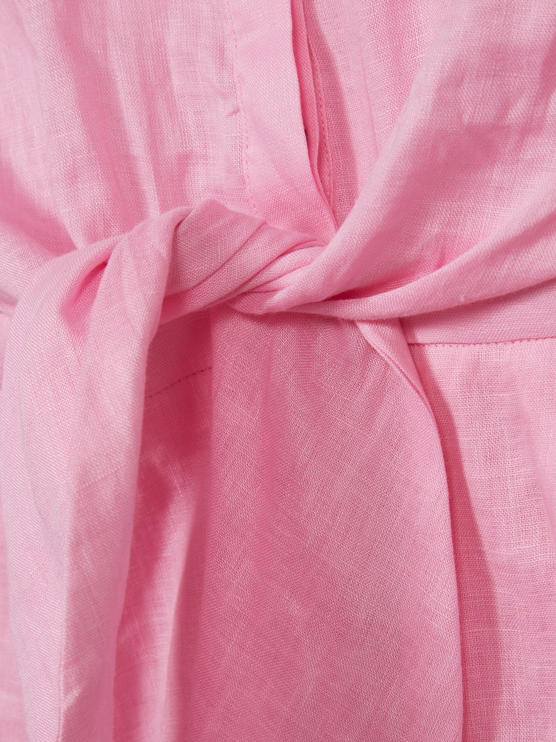 Linen Playsuit in Pink - Image 6 of 6