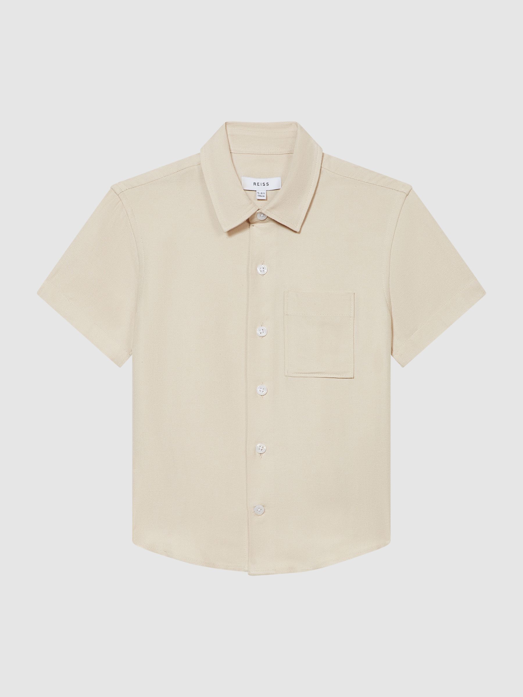 Short Sleeve Shirt in Stone - Image 2 of 7