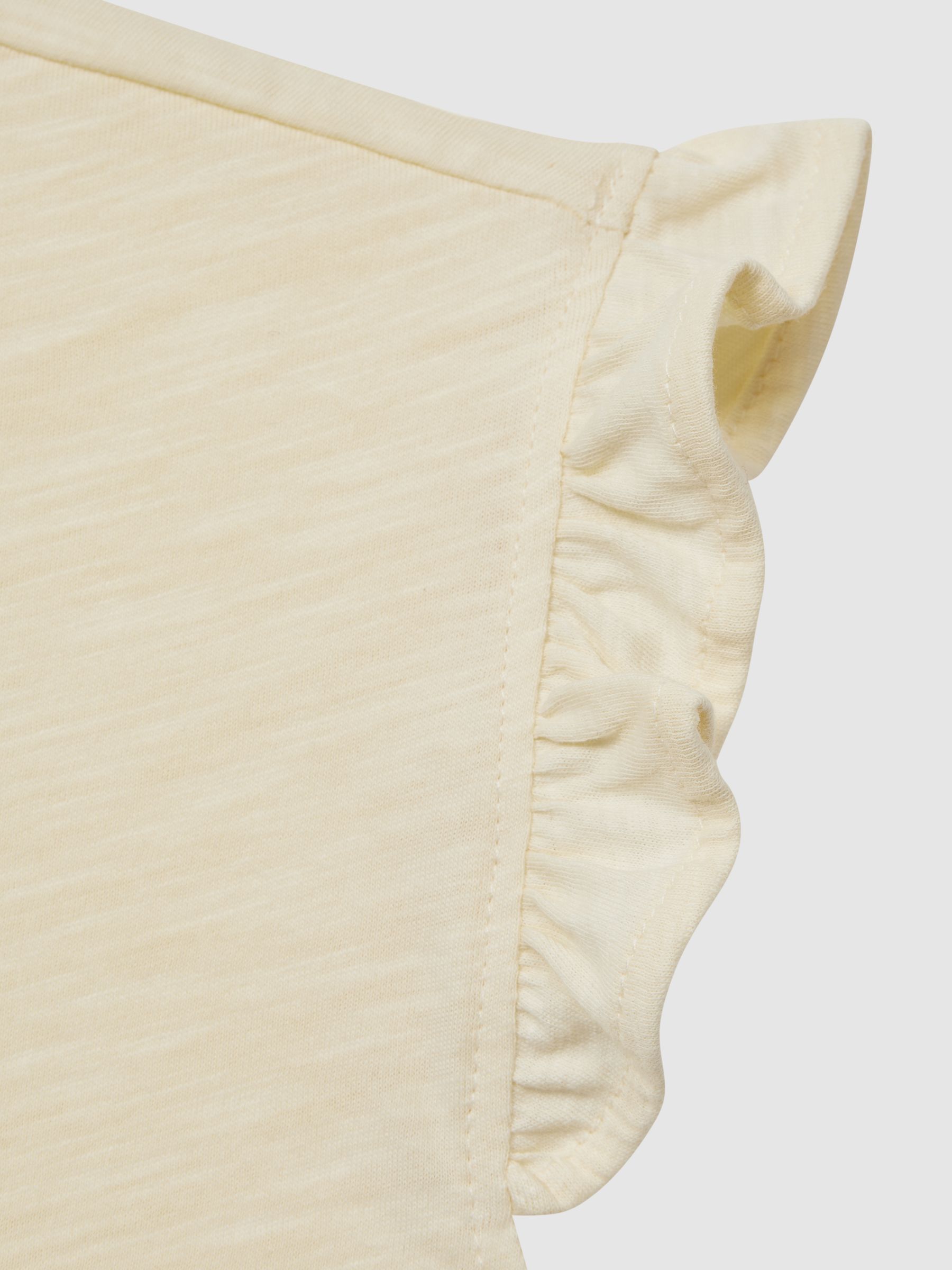 4-9 yrs Two Pack Ruffle Sleeve Cropped T-Shirts in Multi - Image 11 of 11