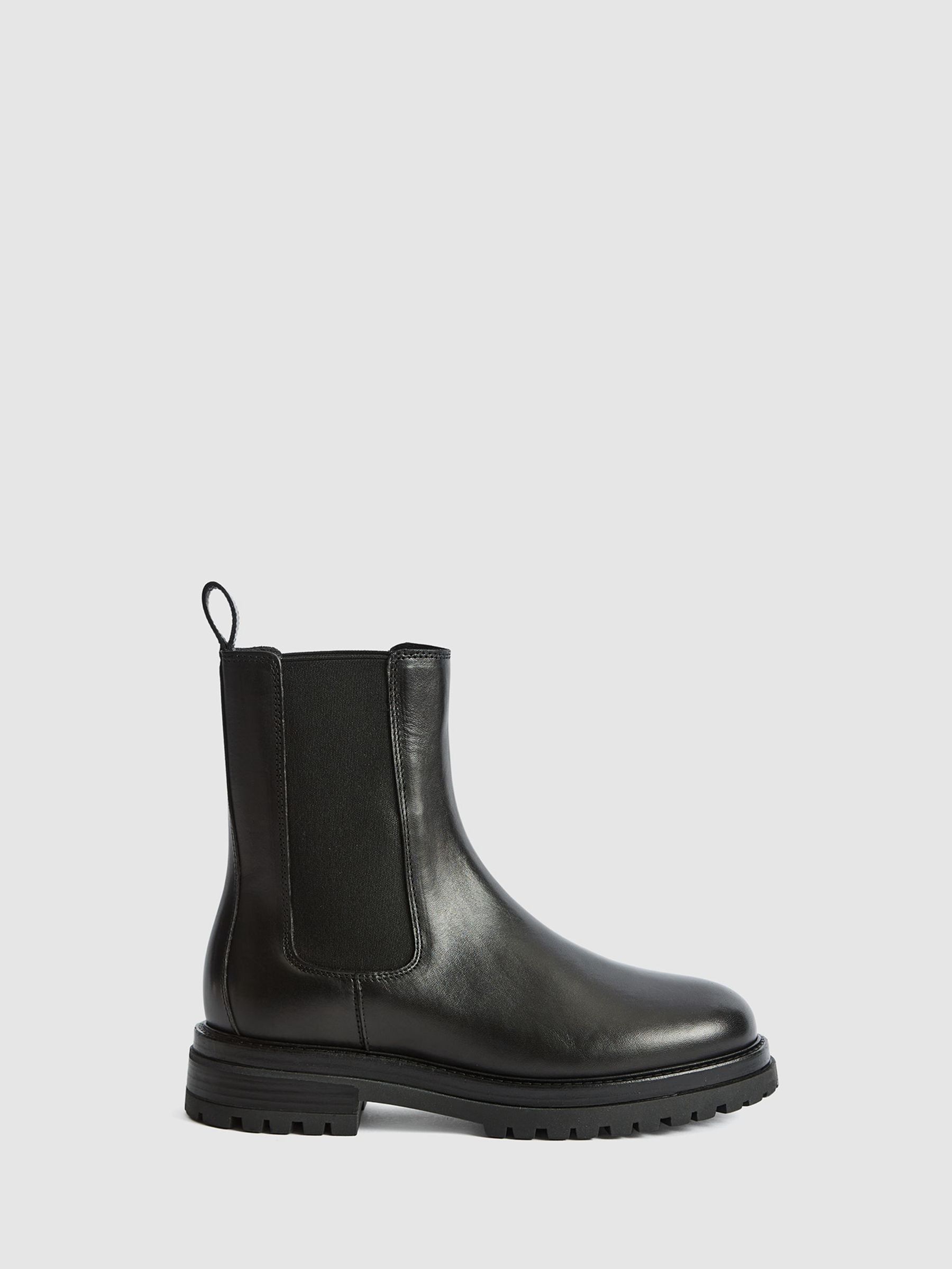 Leather Chelsea Boots in Black - Image 2 of 14