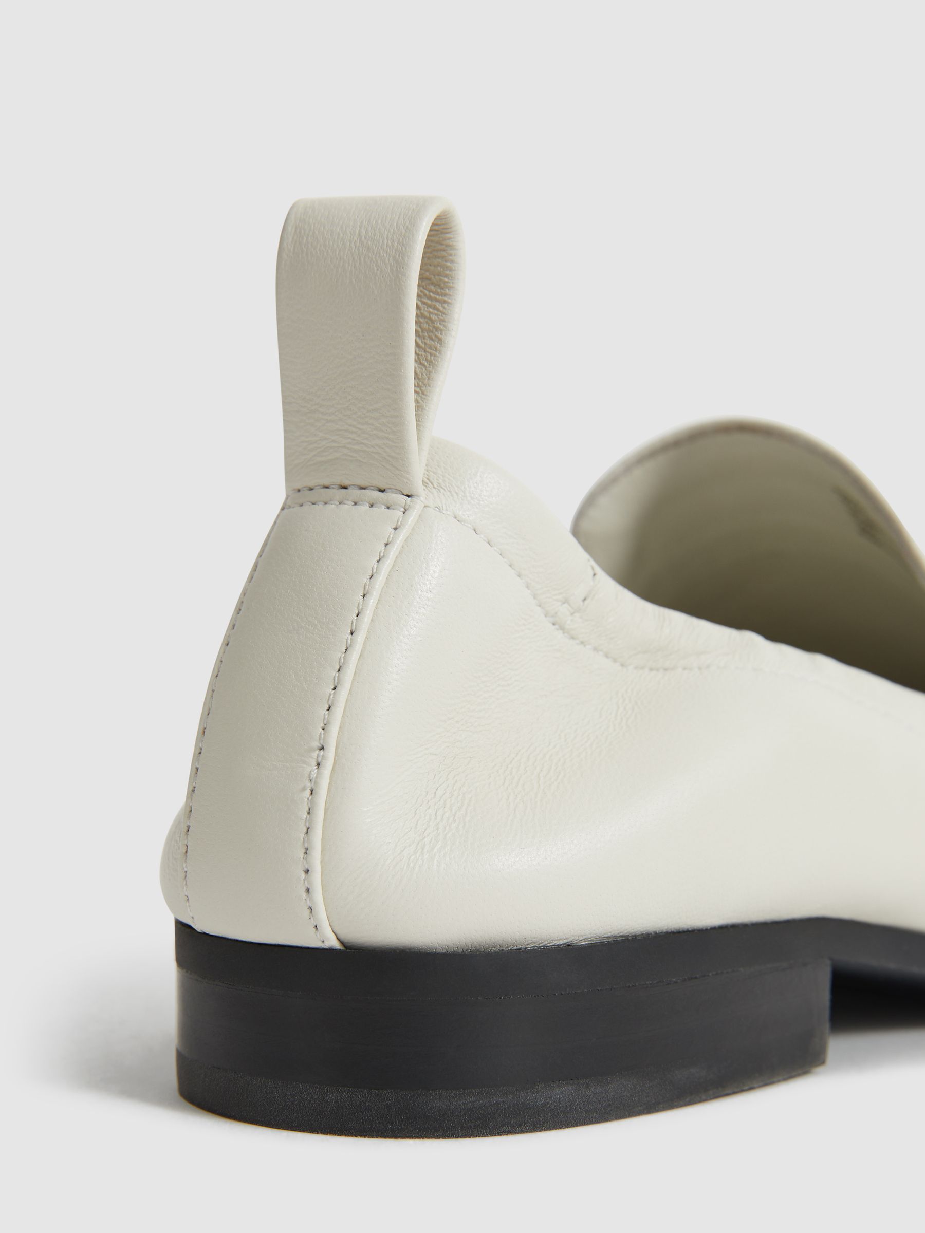 Leather Loafers in Off White - Image 7 of 7