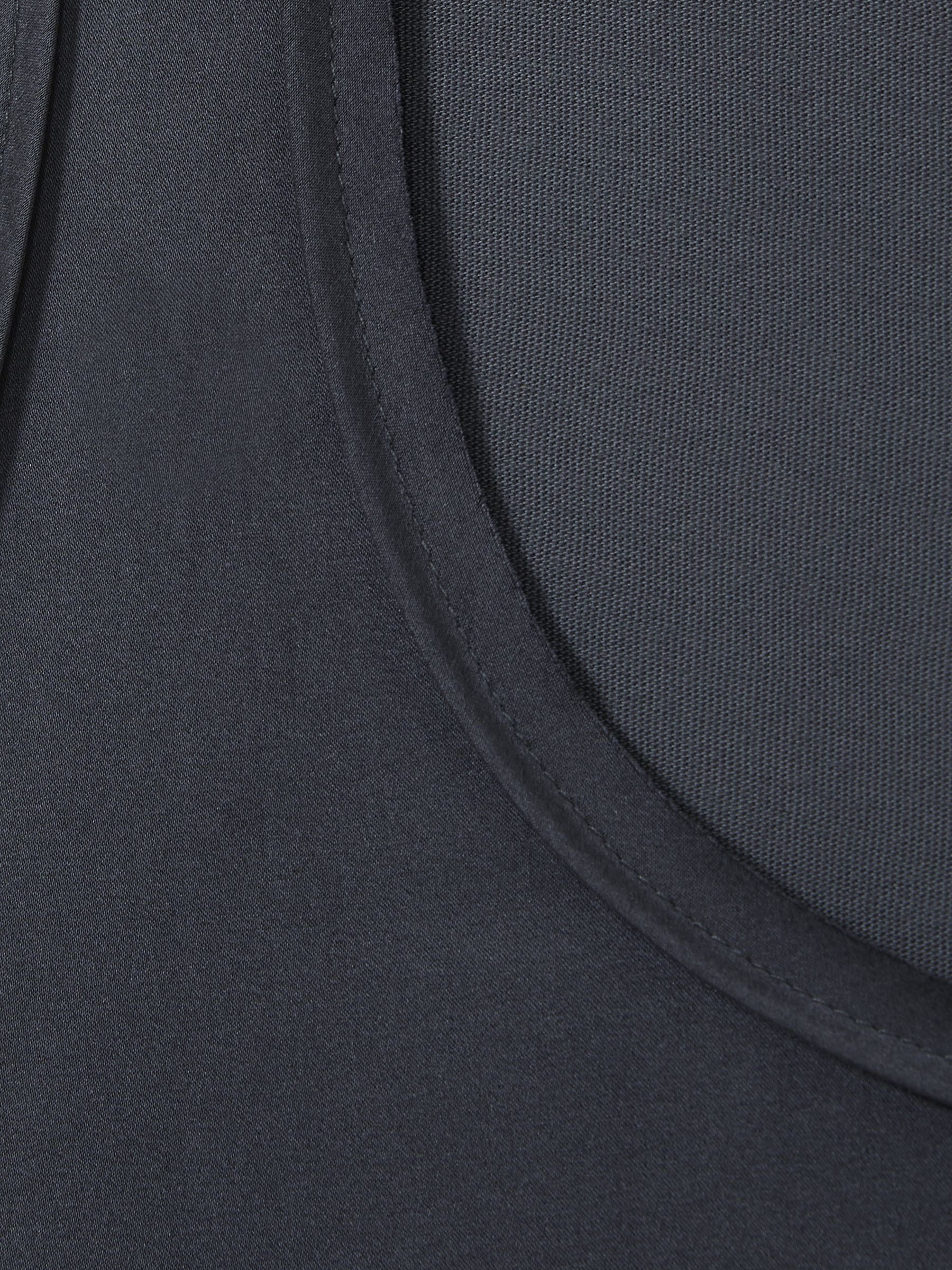Silk Front Vest in Navy - Image 6 of 6