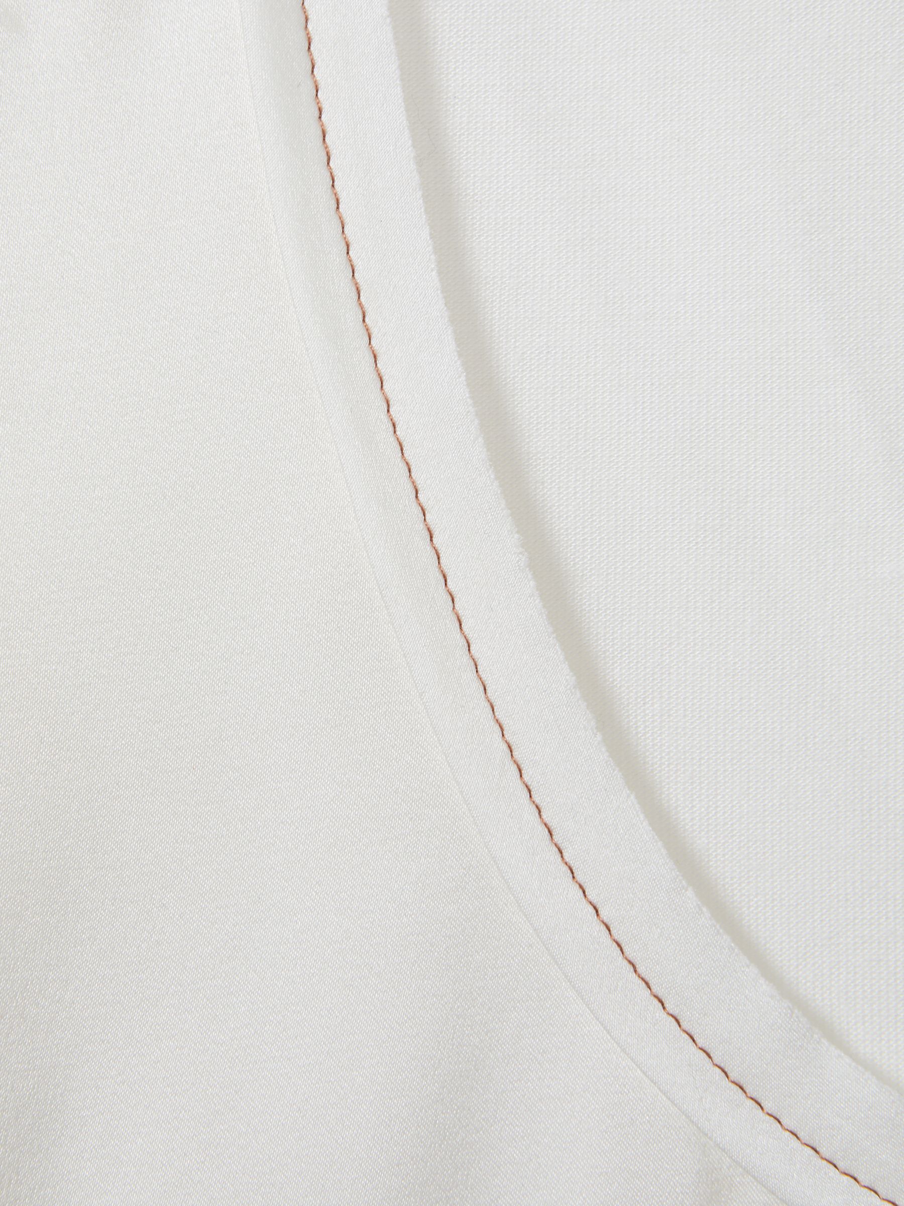 Silk Front Vest in White - image 4